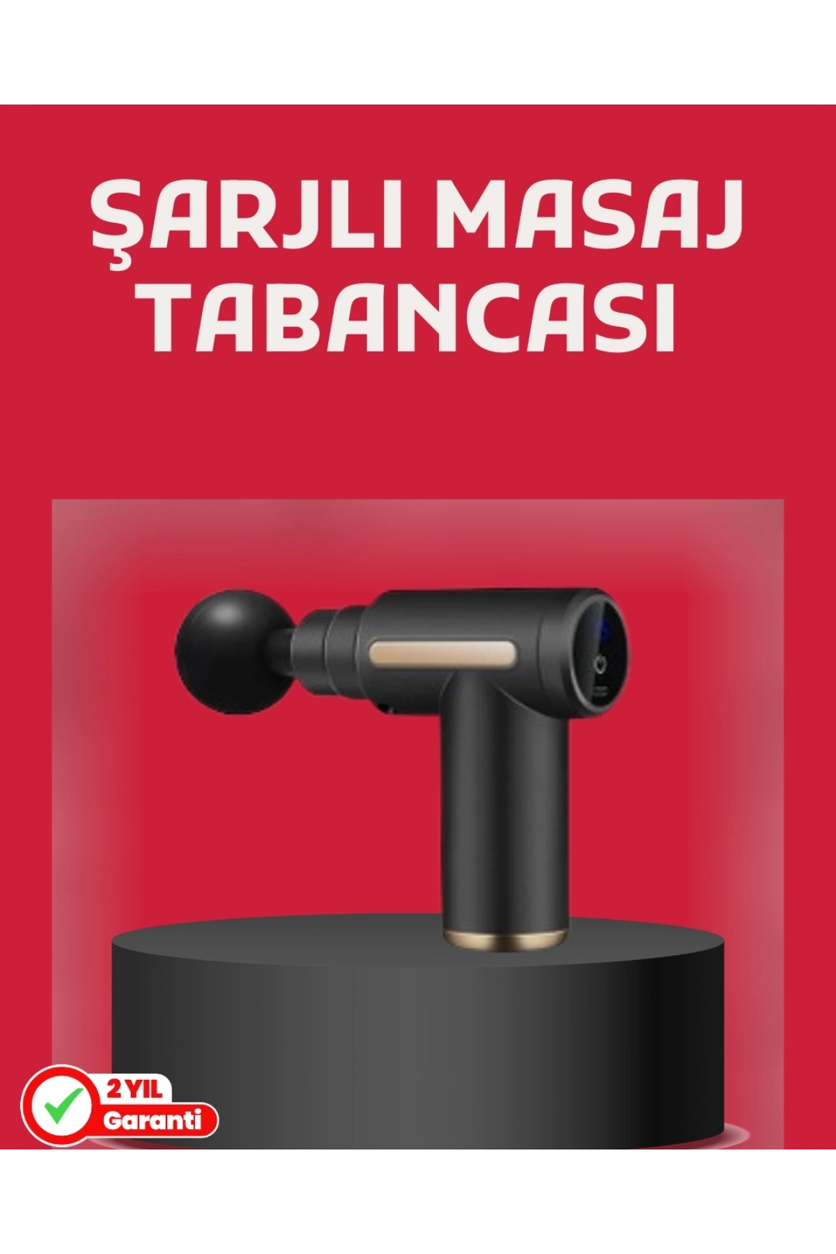 Derin Doku Masaj Tabancası 4 Başlık 6 Kademeli Sessiz Güç Şarjlı Kas Gevşetici
