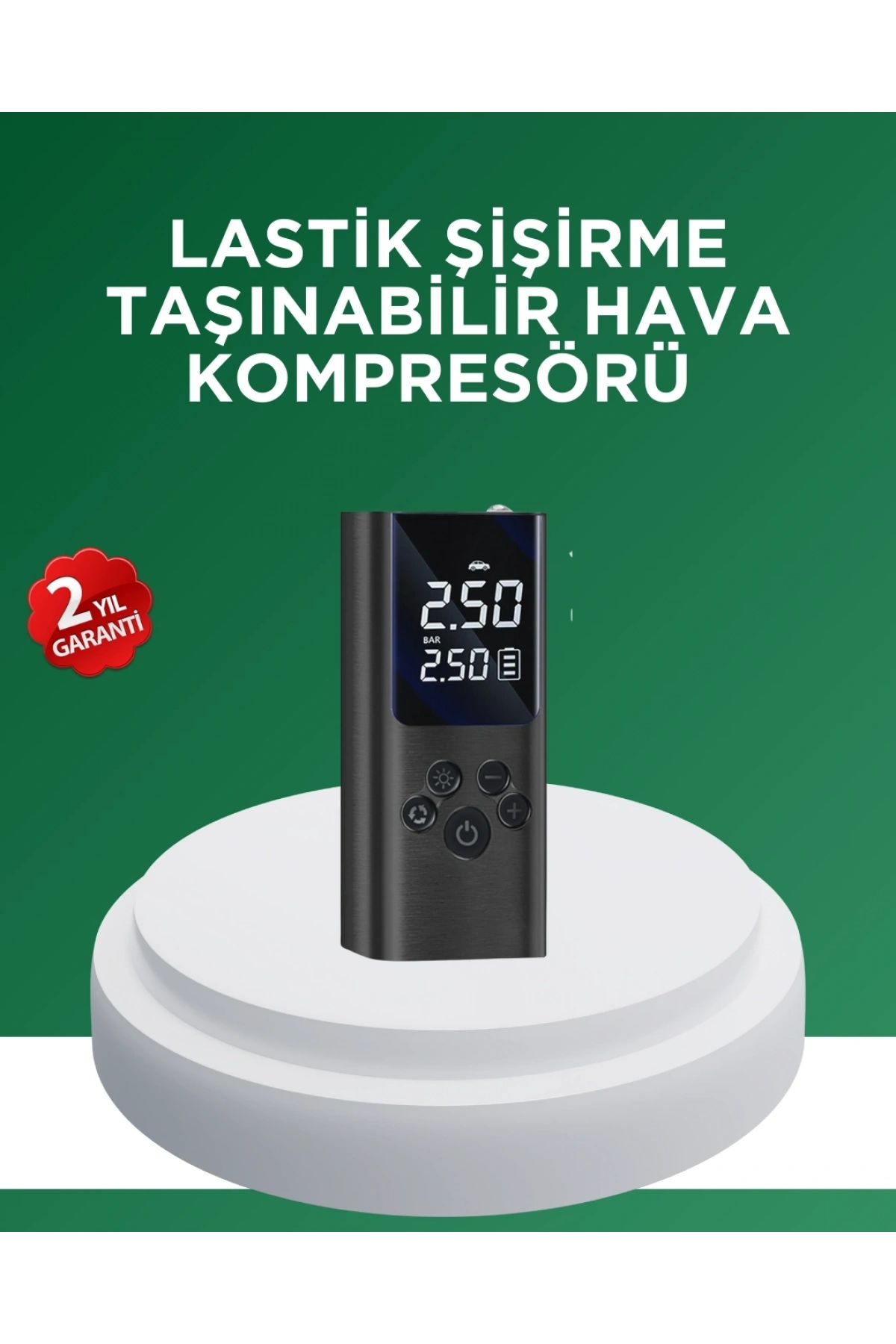 Dijital Lastik Pompası Çok Amaçlı Taşınabilir Kompresör