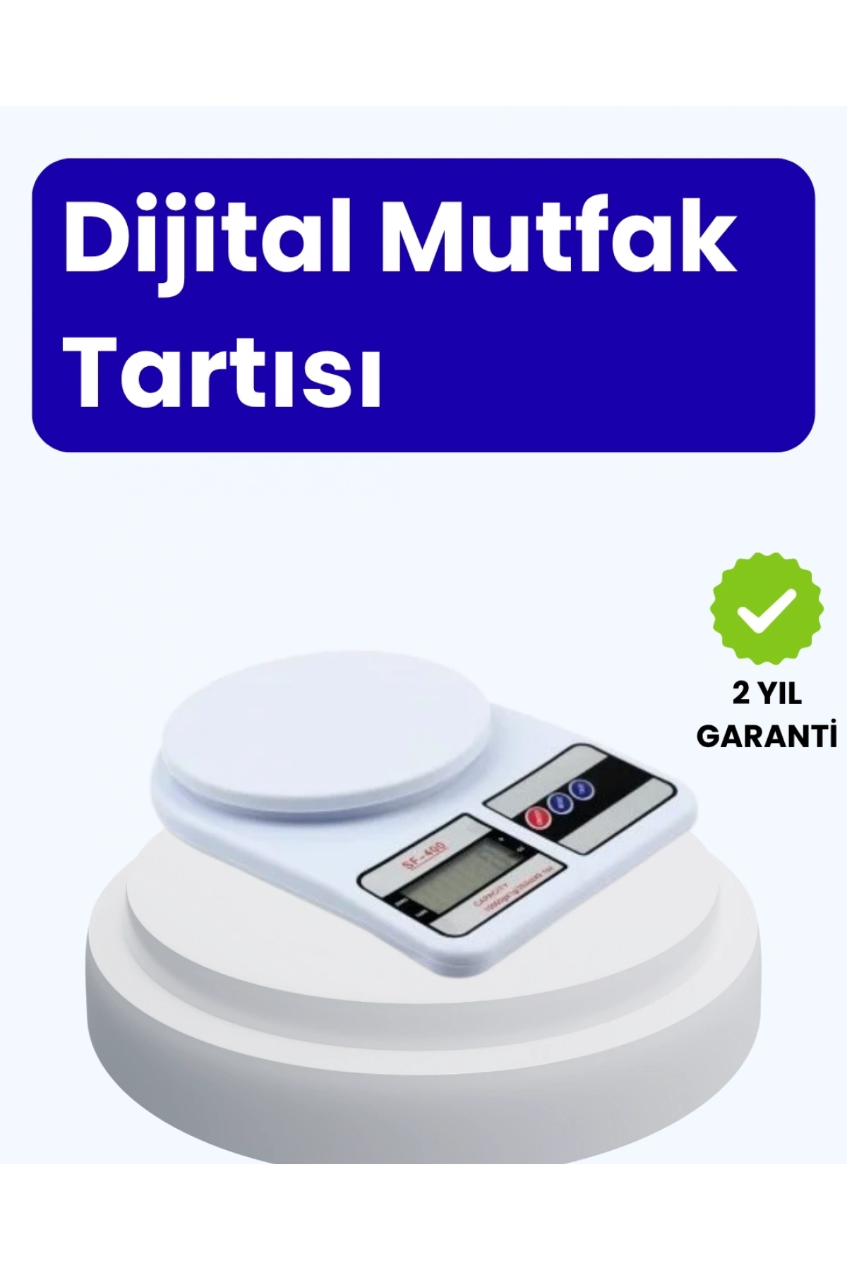 Dijital Mutfak Terazisi 10kg Kapasiteli 1g Hassasiyetli