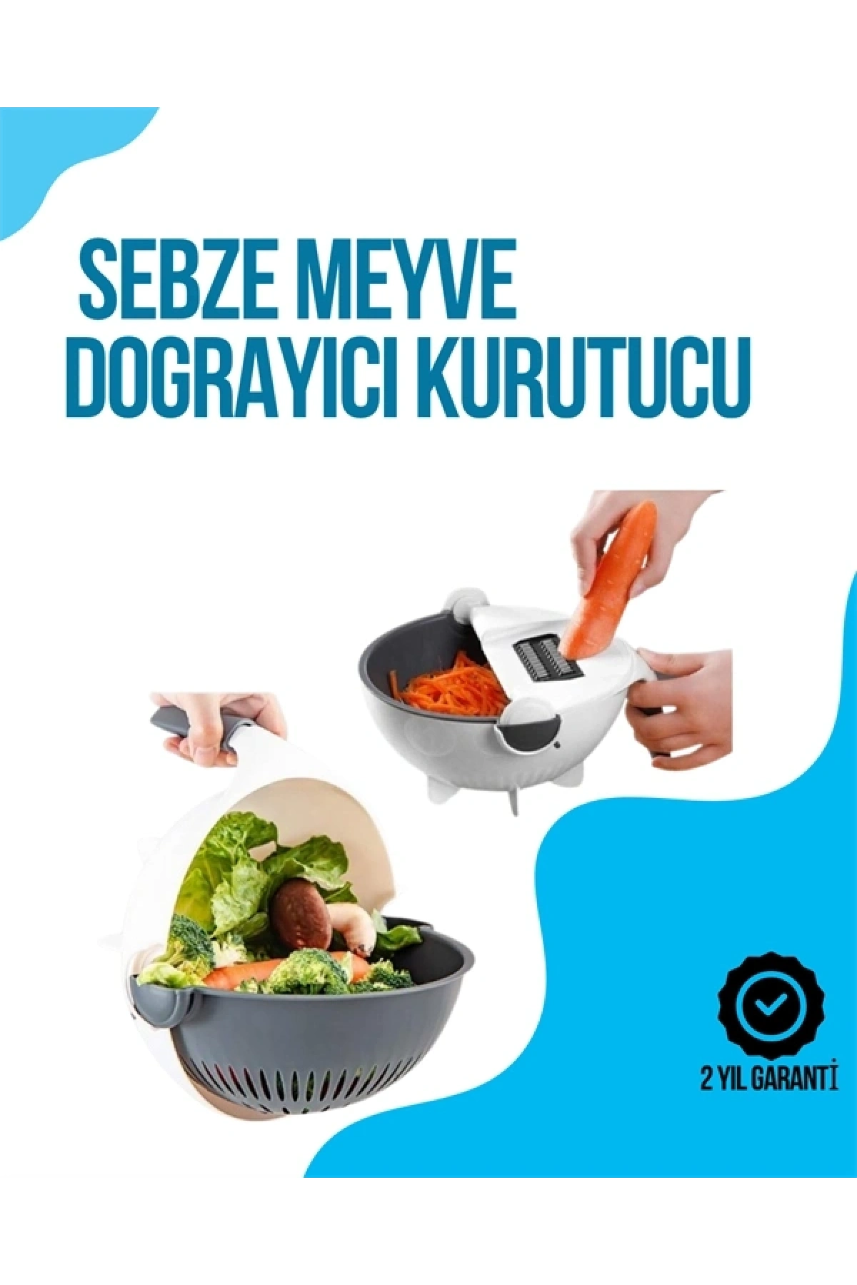 Dilimleyici ve Rende lı Çok Amaçlı Mutfak Aleti