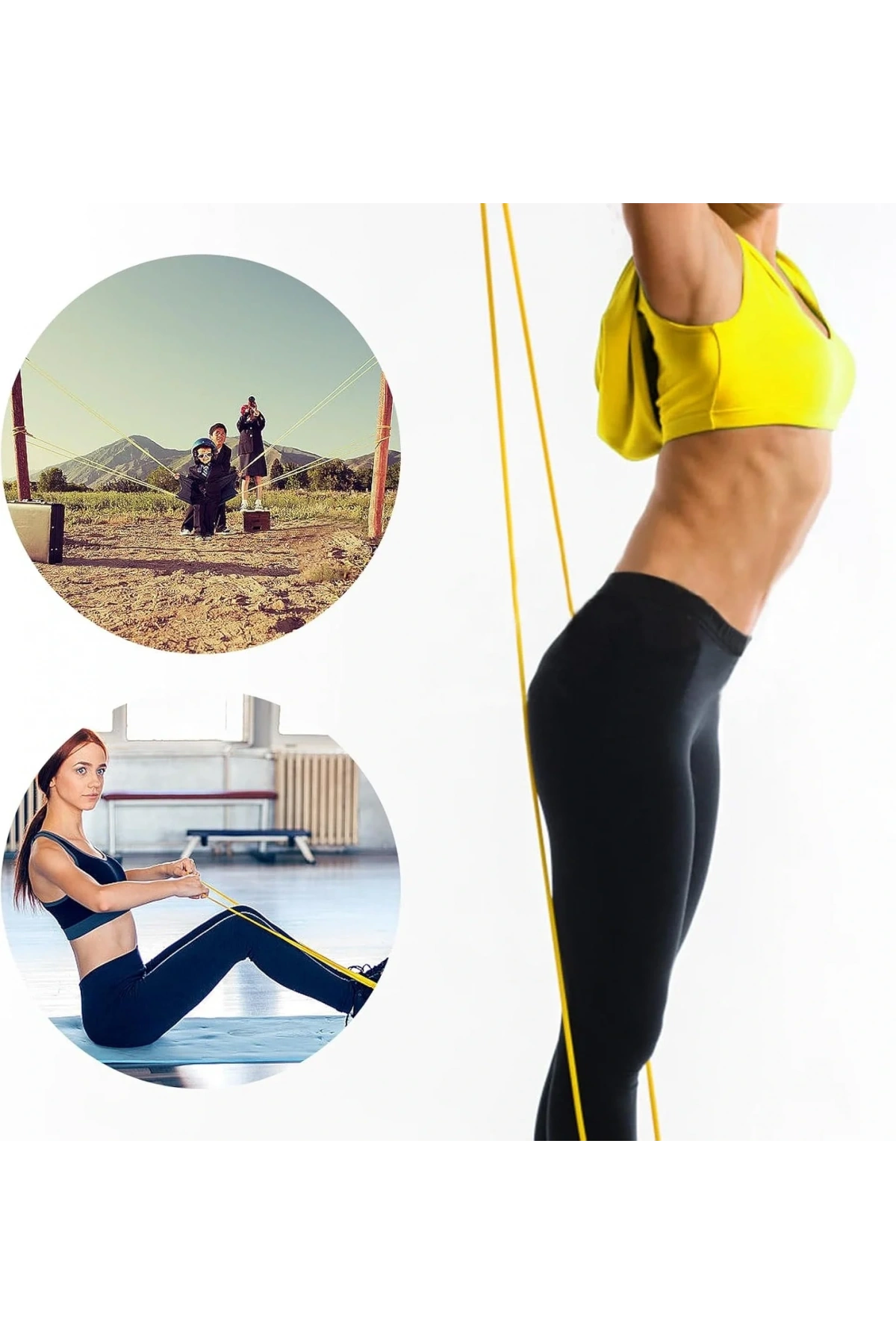 Direnç Bandı, Training Band, Sarı, 3-7 kg (5047)