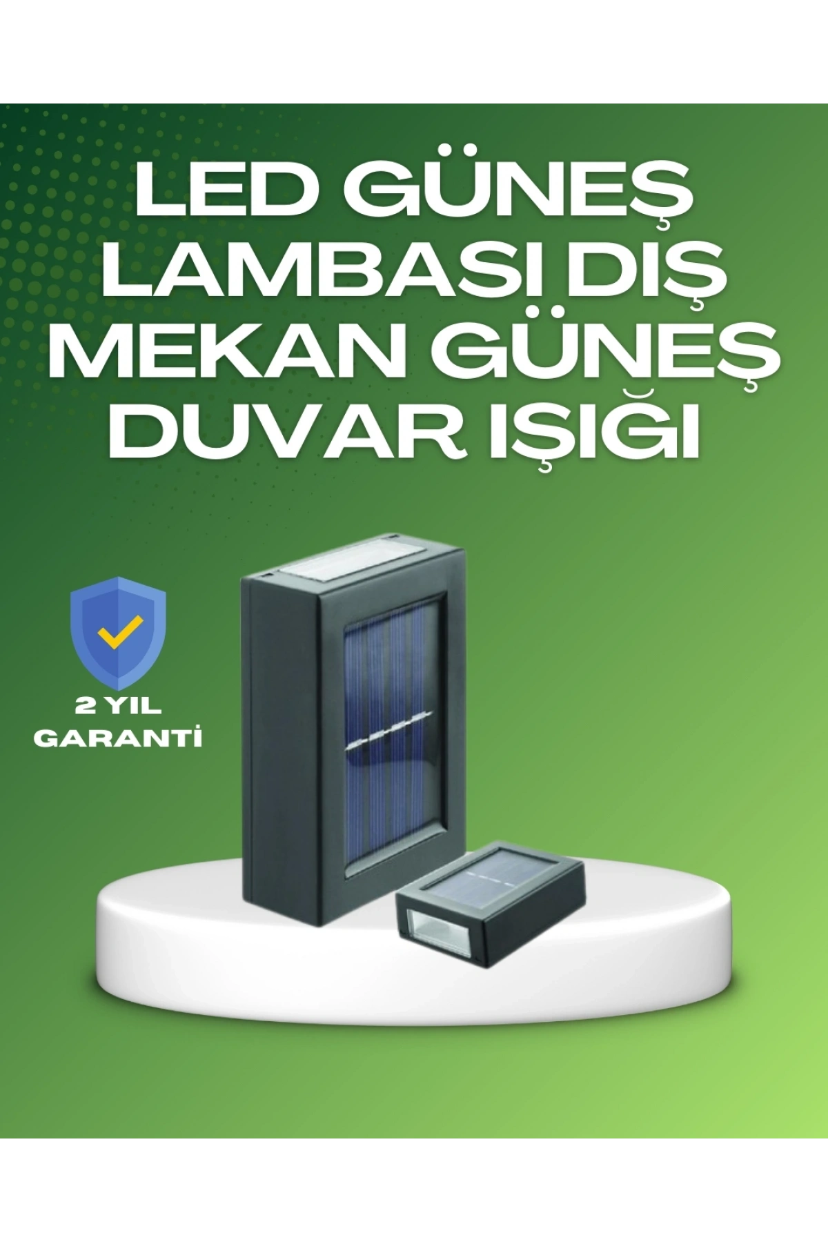 Dış Mekan Güneş Paneli ile Aydınlatma Lambası