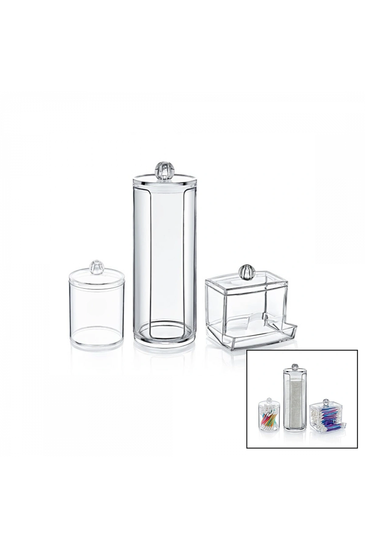 DİSK 3LÜ MAKYAJ ORGANİZER SET (5047)