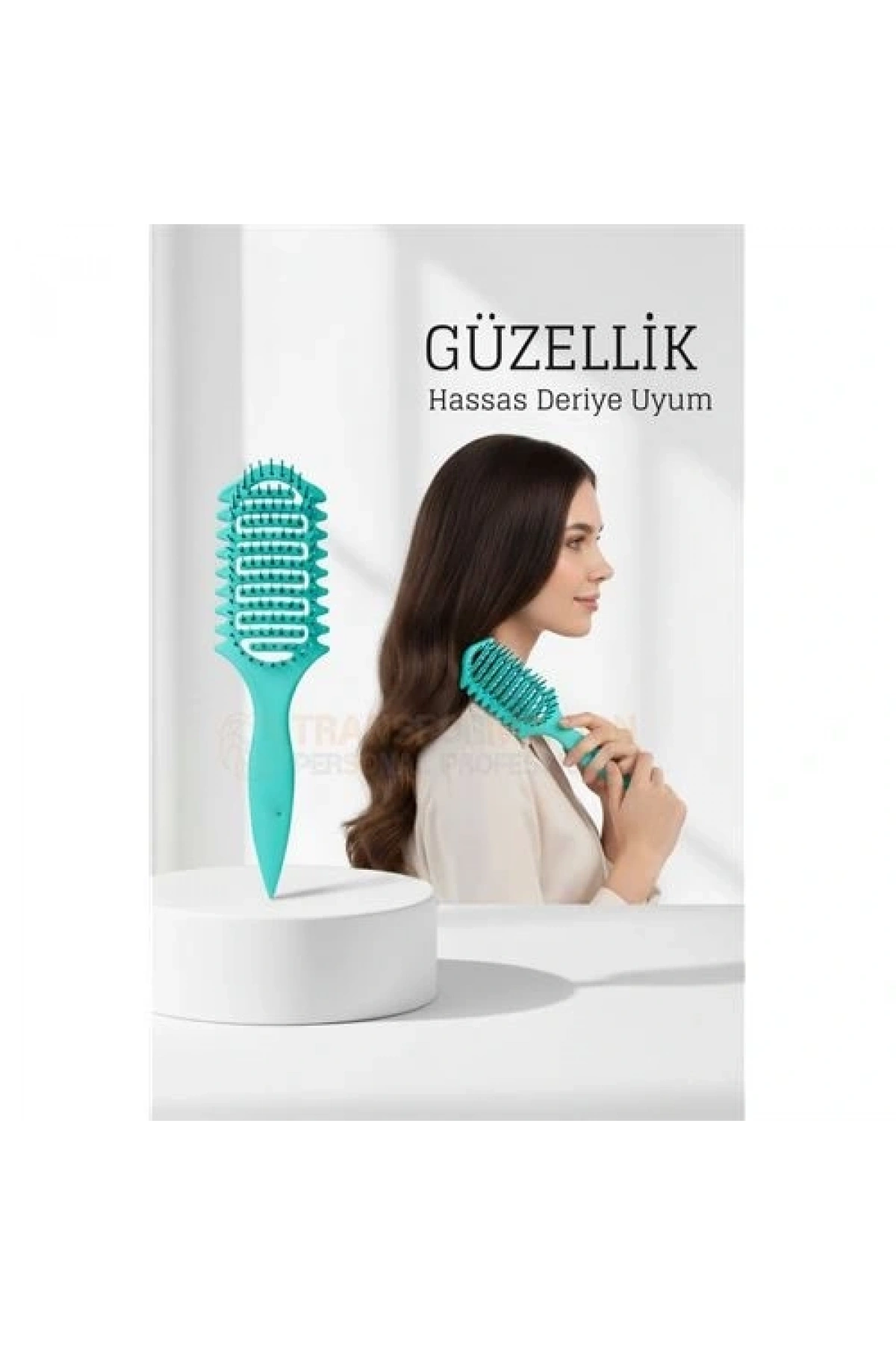 Doğal Antistatik Hava Yastıklı Saç Fırçası - Dolaşık Saç Açıcı Tarak