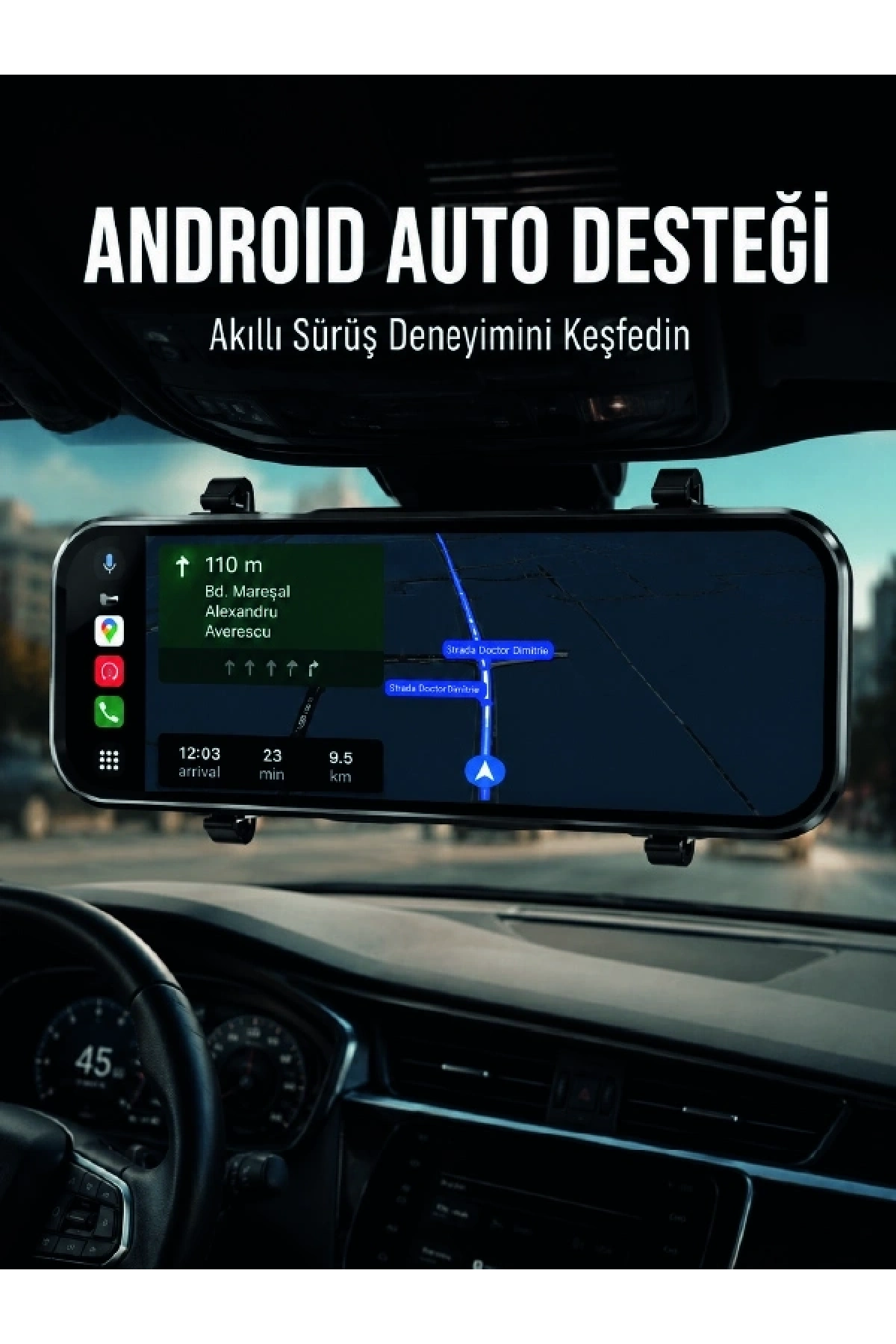 Dokunmatik Ayna Carplay Araç Kamera Ekranı Ön Arka Kayıt Destekli