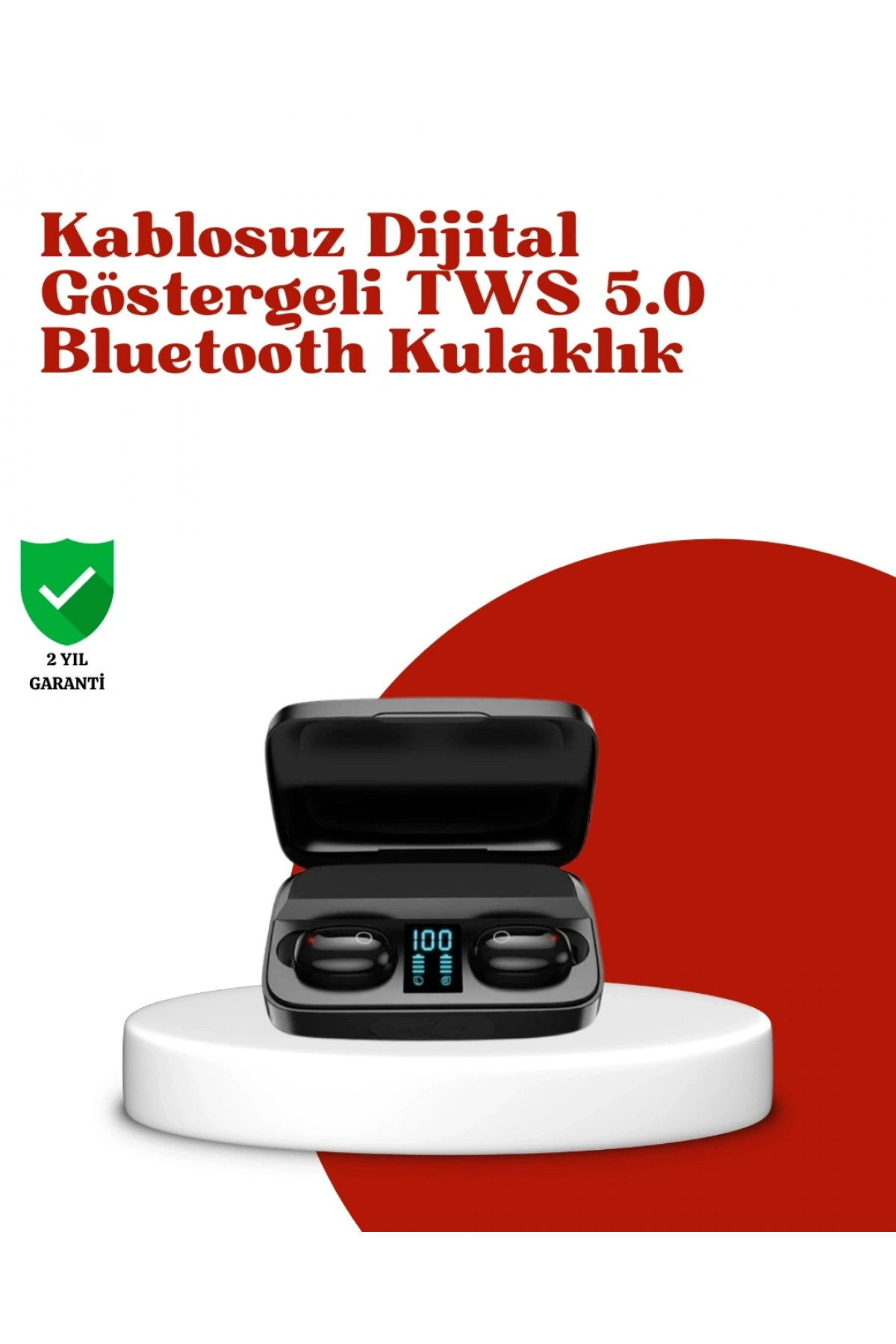 Dokunmatik Kontrollü ABS Malzemeli Bluetooth Kulaklık + Yüksek Kapasiteli Kutu