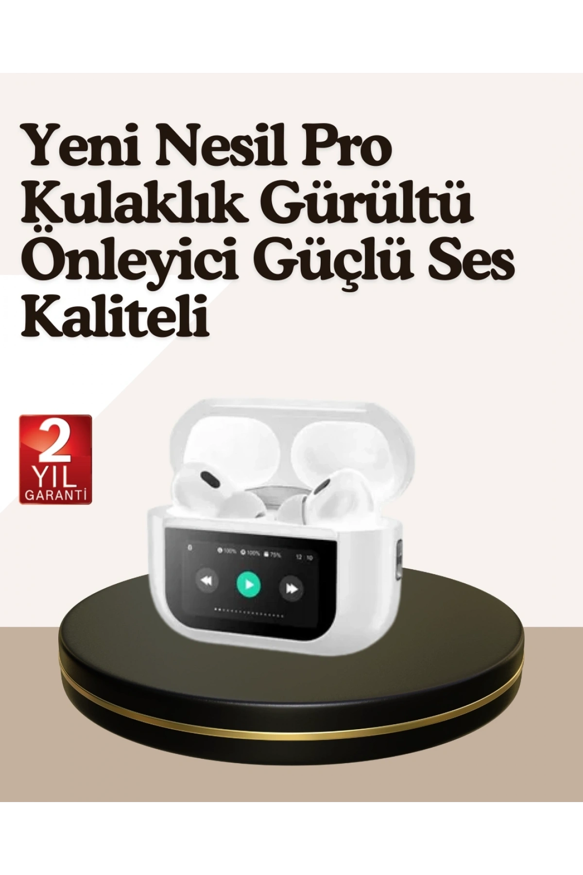 Dokunmatik Kontrollü Gürültü Önleyici Bluetooth Kulaklık Şarj Göstergeli
