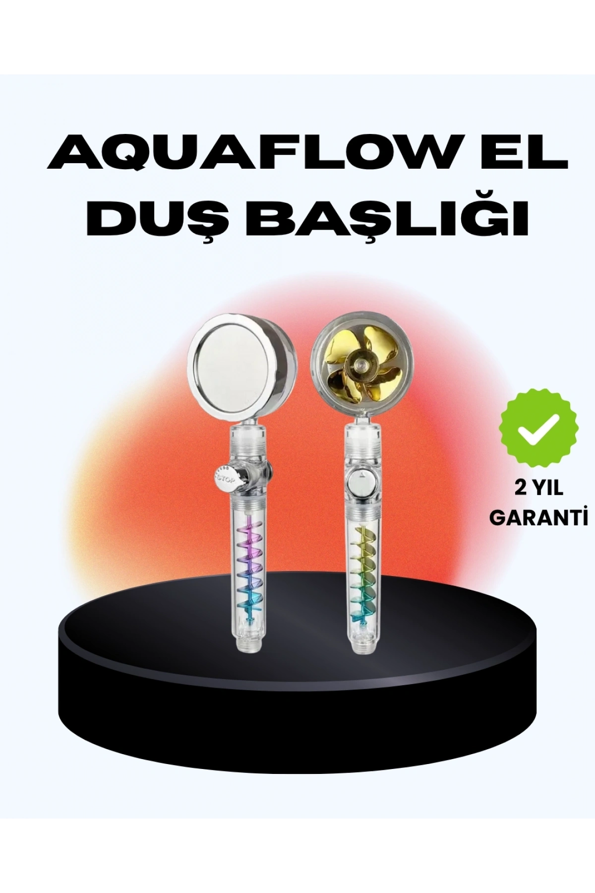Döner Pervaneli El Duşu Başlığı – Su Tasarruflu, Basınç Artırıcı, Yağmur Etkili