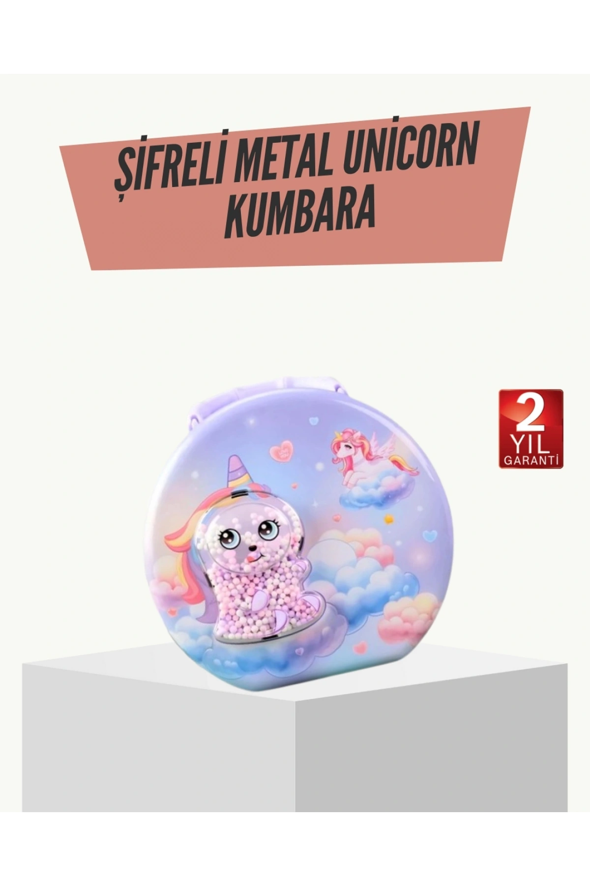 Eğitici Şifreli Çocuk Para Kasası Dayanıklı Metal