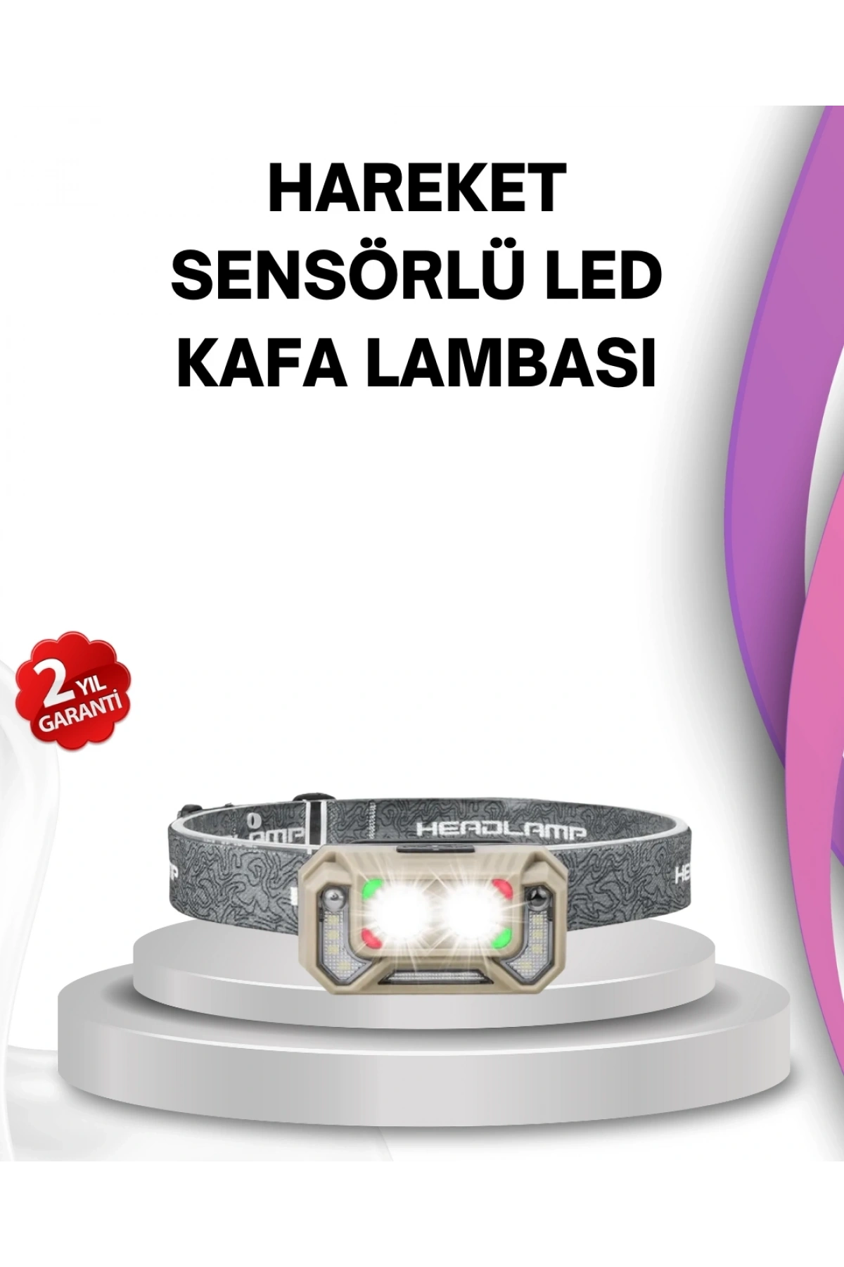 El Sallama Sensörlü LED Far Ayarlanabilir Işık Açısı