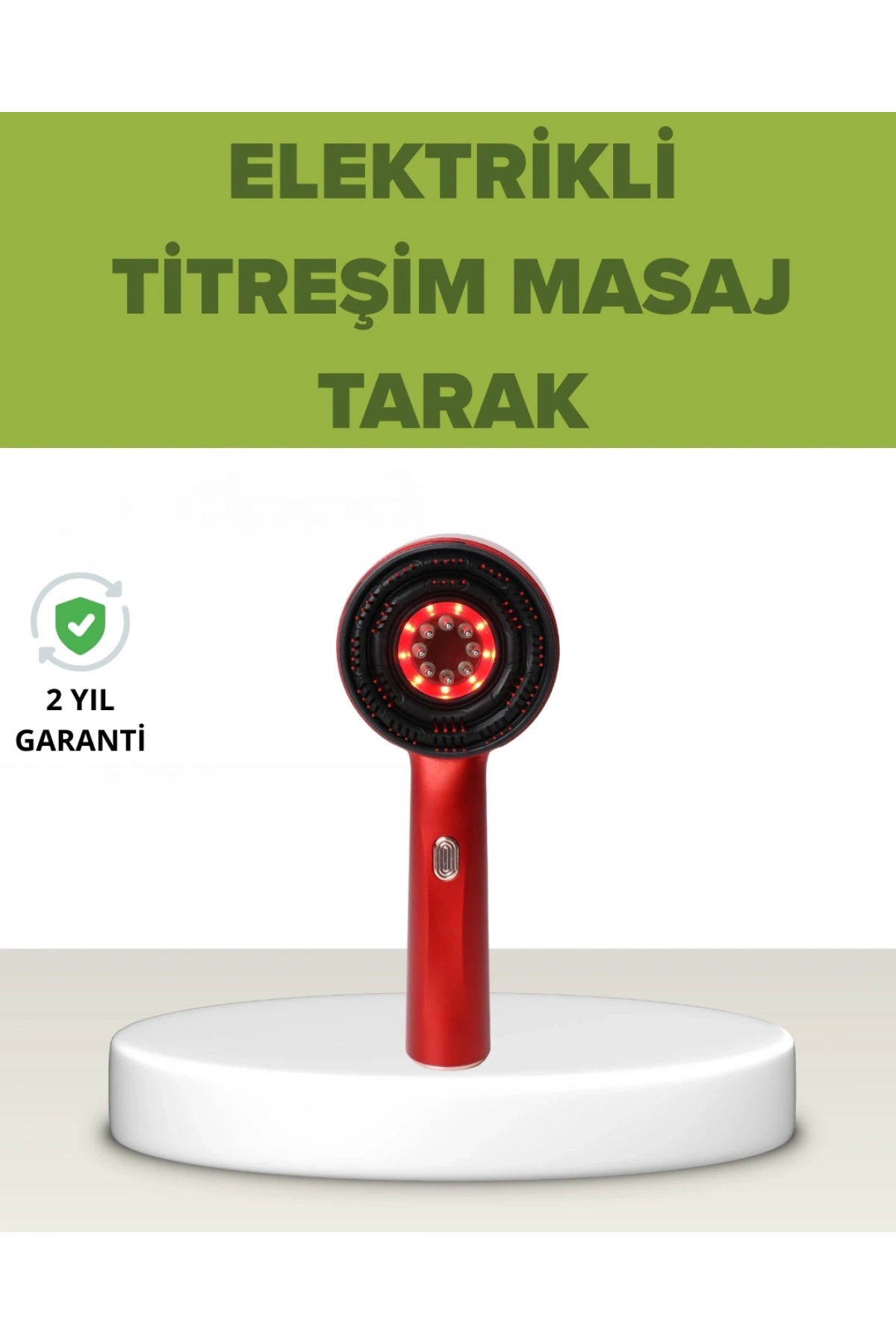 Elektrikli Titreşim Masaj Tarak Kırmızı Işık Terapi