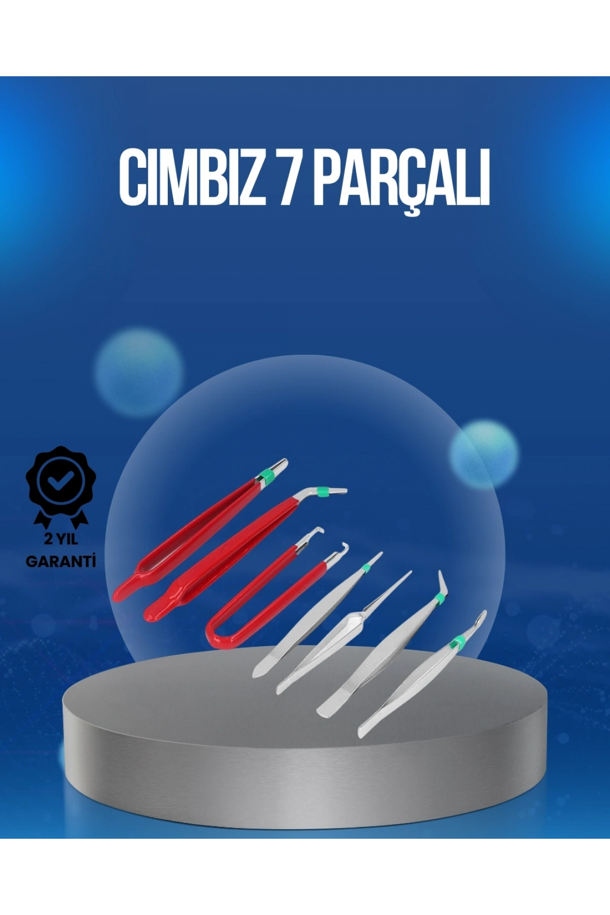 Elektronik Devre ve Saat Tamiri İçin 7’li Paslanmaz Çelik Cımbız