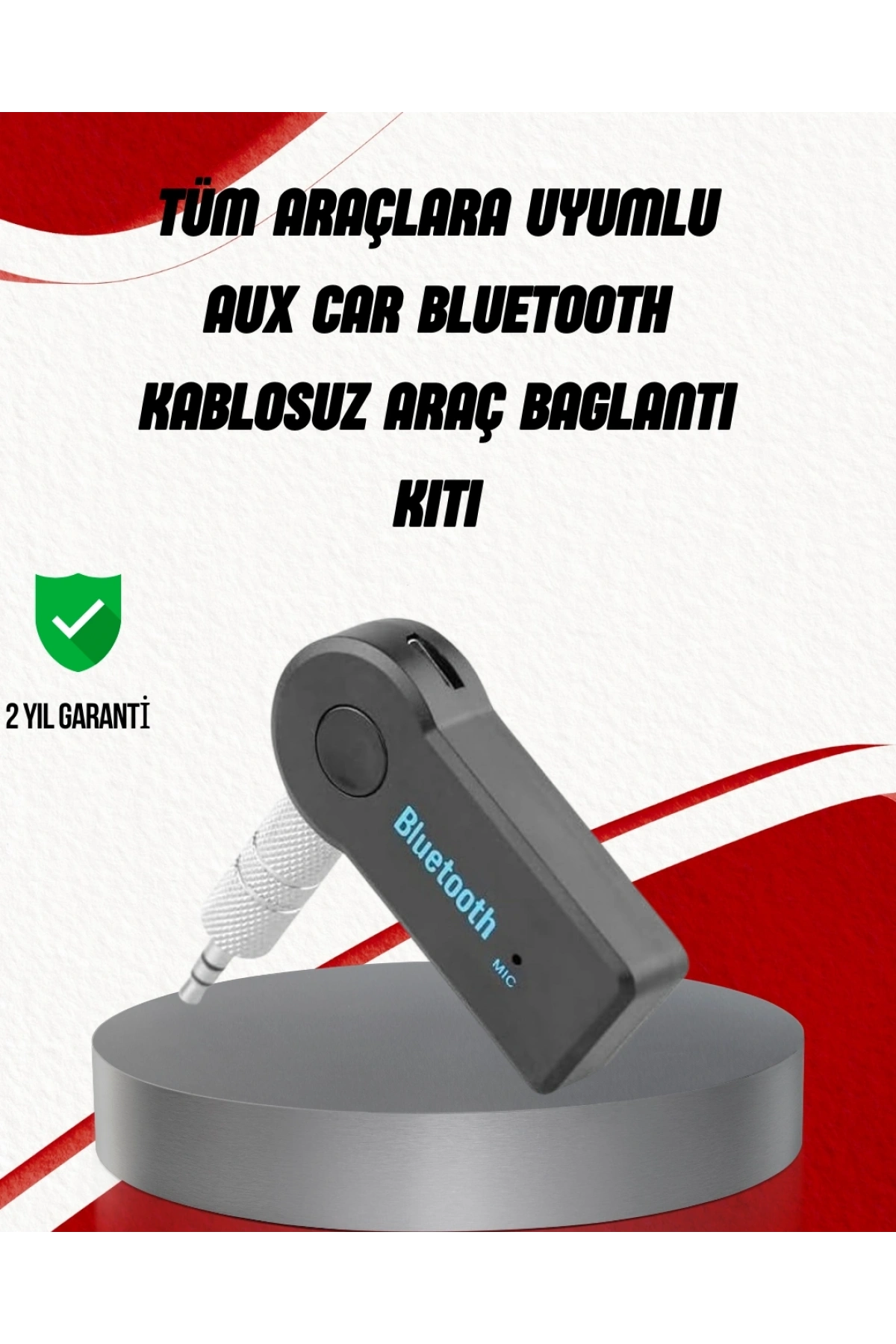Eller Serbest Özellikli Bluetooth AUX Araç Kiti