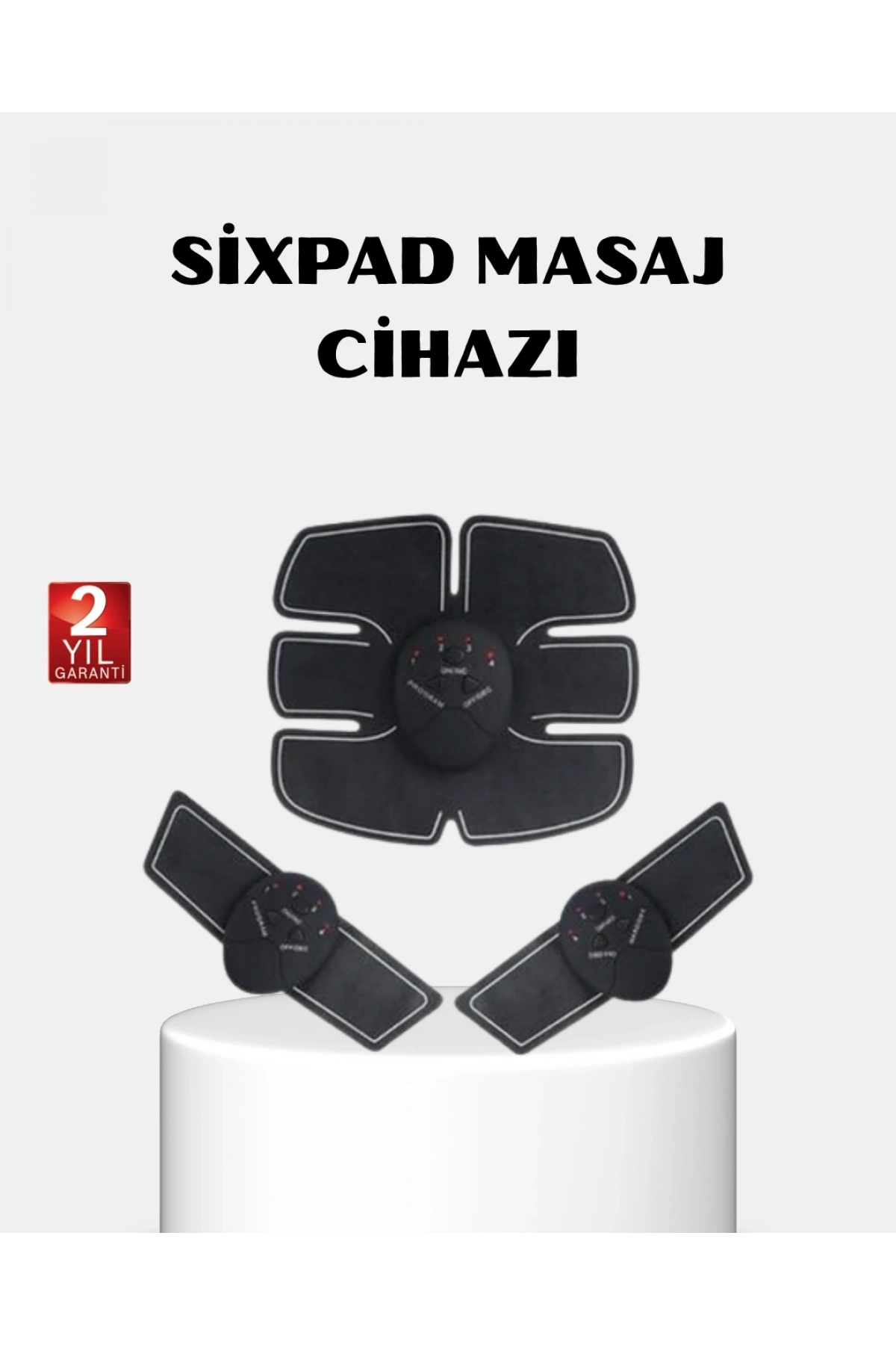 EMS Vücut Geliştirici Göbek ve Kol Pedli 6 Modlu Akıllı Kas Cihazı