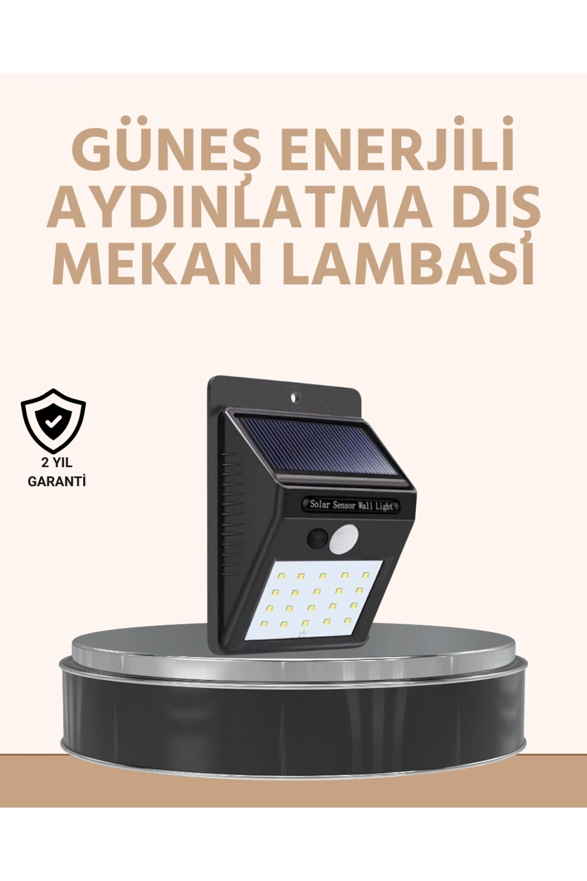 Enerji Tasarruflu ve Otomatik Sensörlü LED Güneş Işığı – Dış Mekan Uyumlu