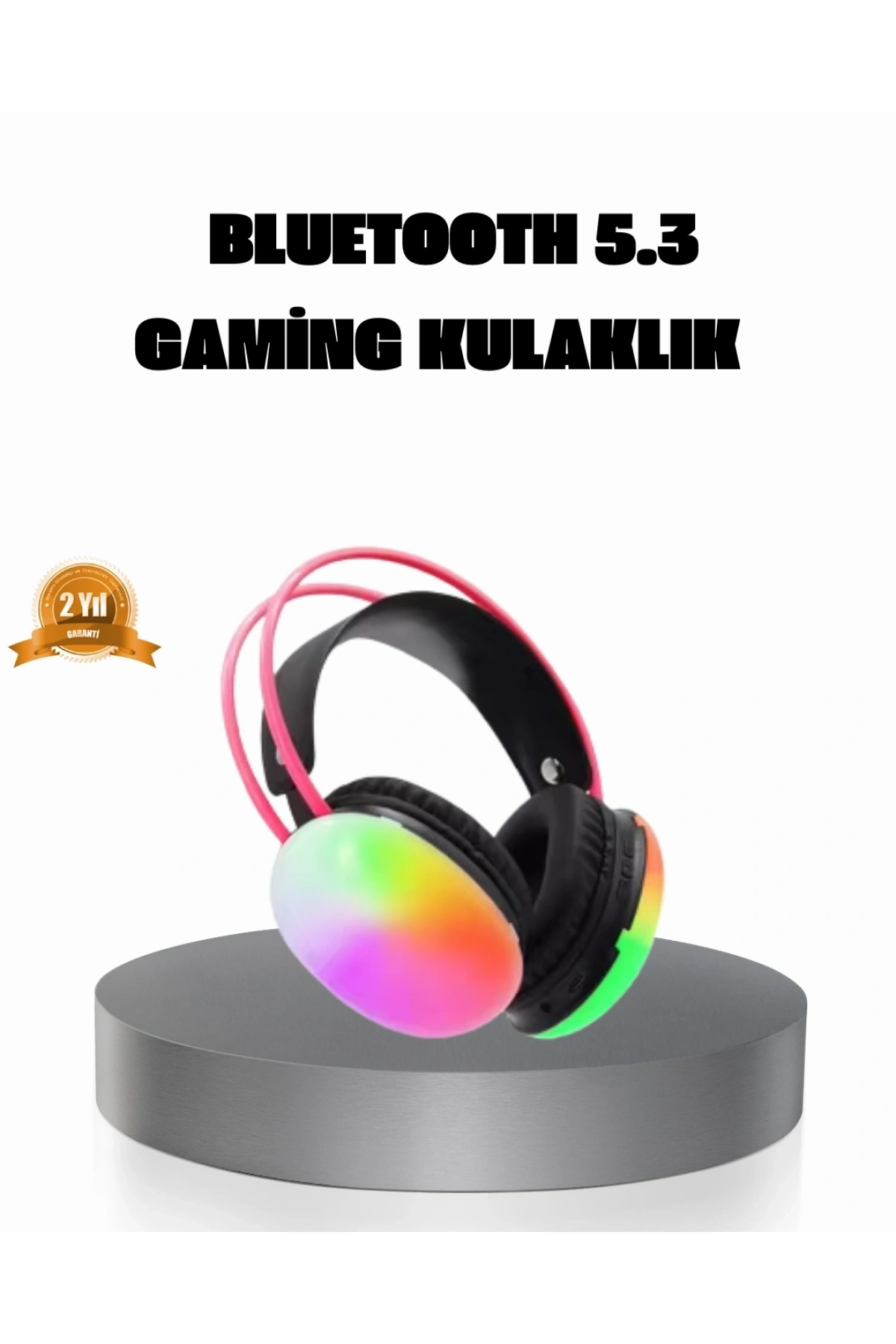 Ergonomik RGB Bluetooth Kulaklık 3D Ses
