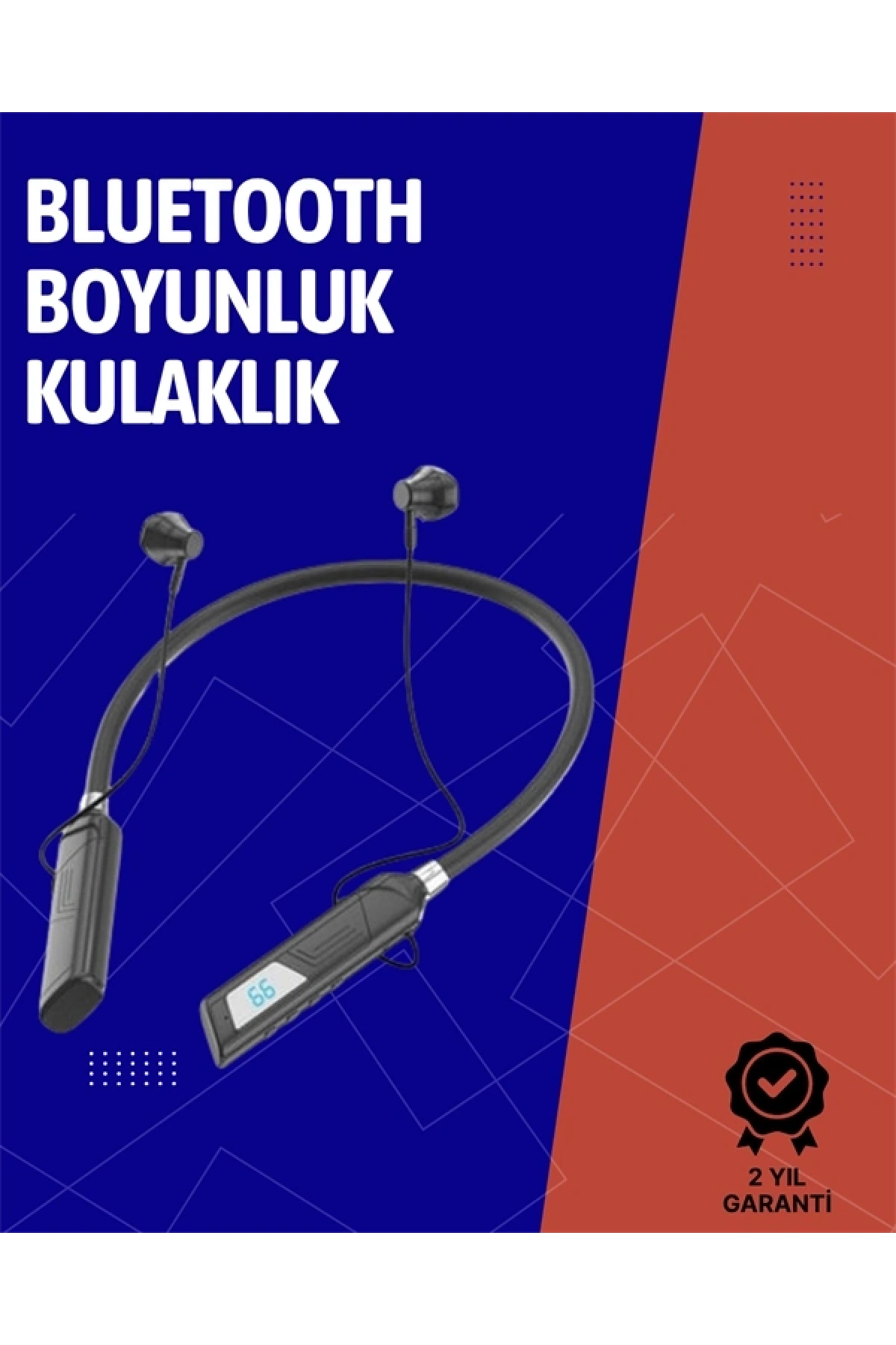 Ergonomik Tasarımlı Bluetooth Kulaklık – Gürültü Azaltmalı, Manyetik