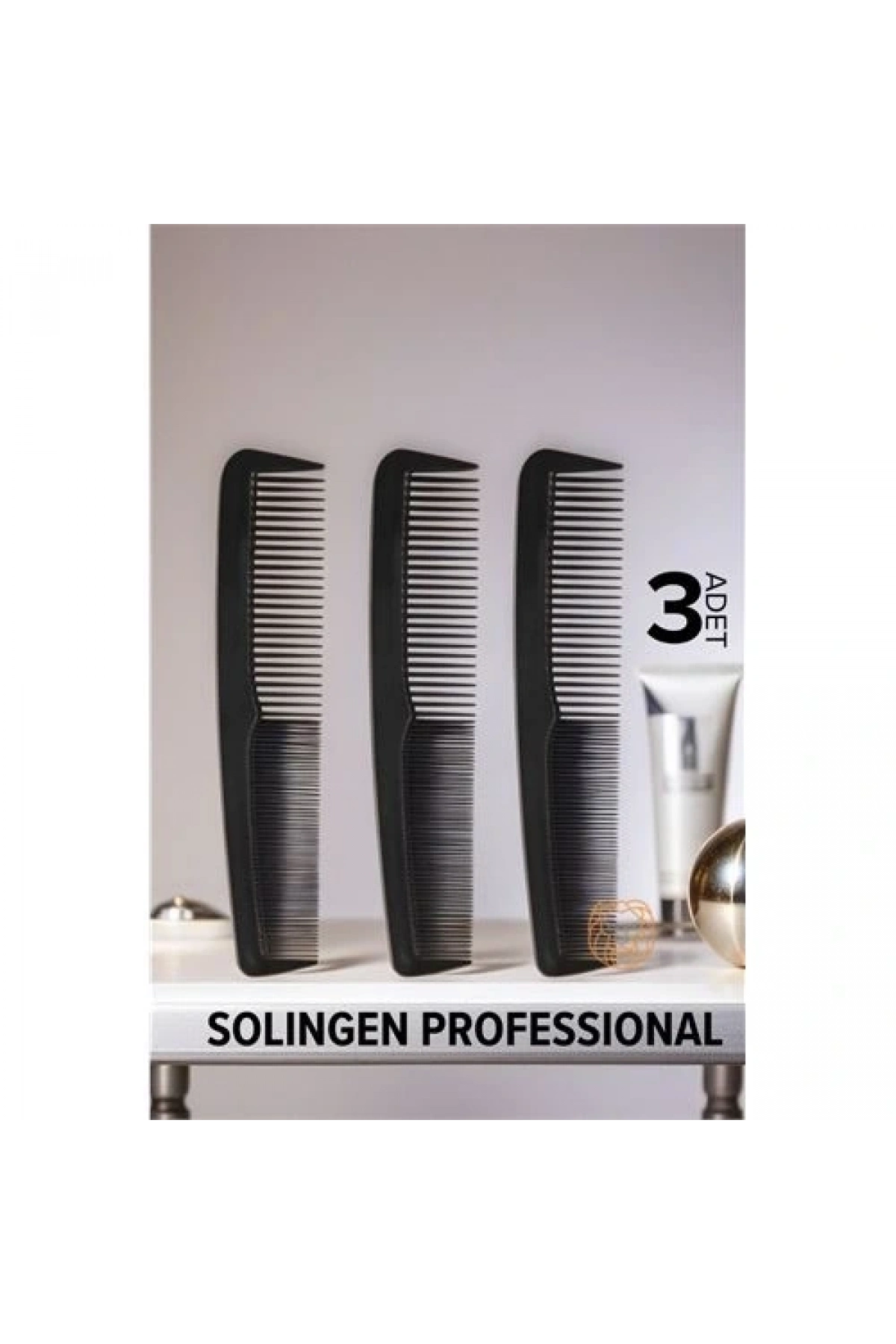 Erkek Cep Tarağı 12 Cm 3 ADET Solingen ProfessionaL