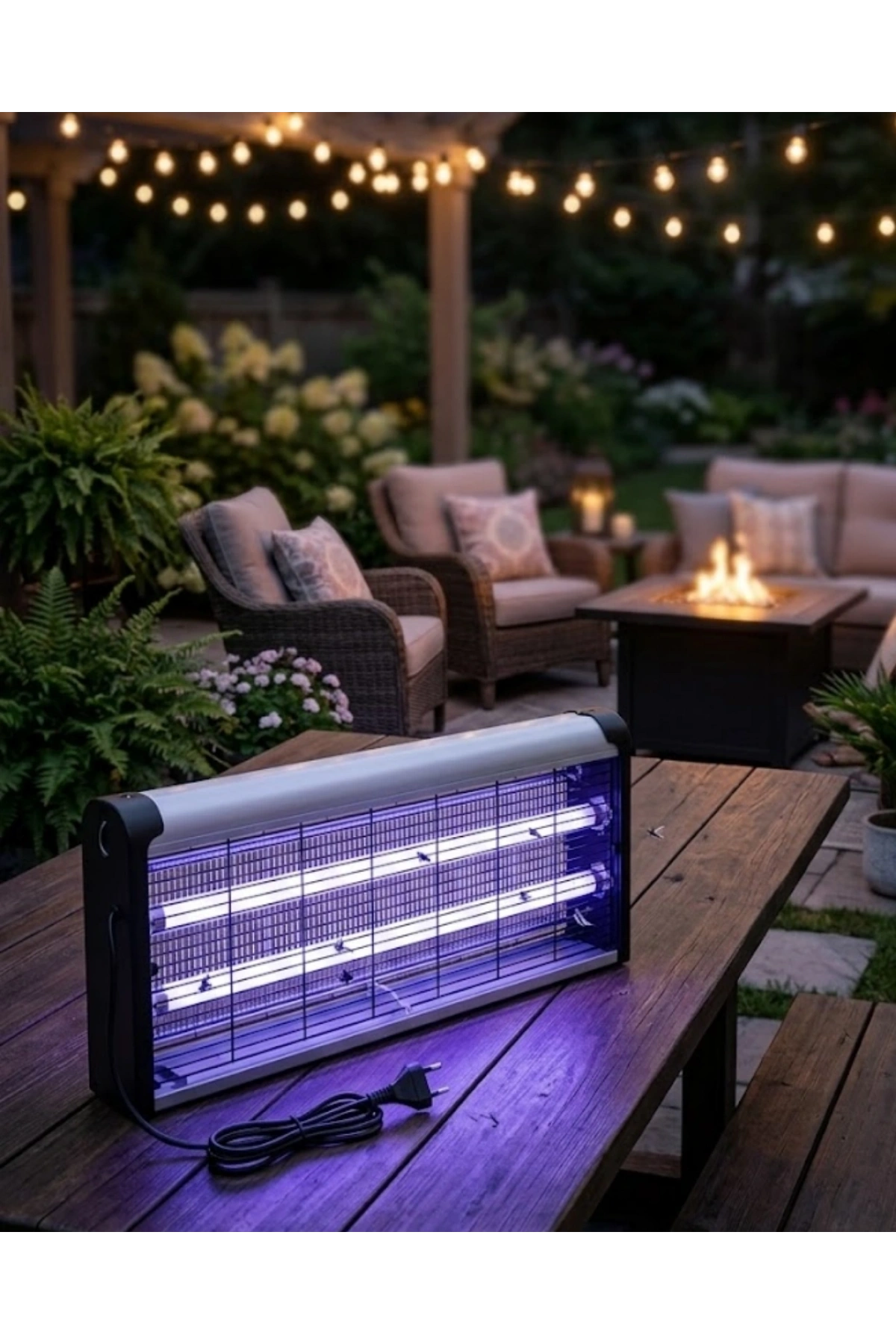 Ev Balkon Mutfak İçin Elektrikli Sinek Savar 10W UV Işıklı Lamba
