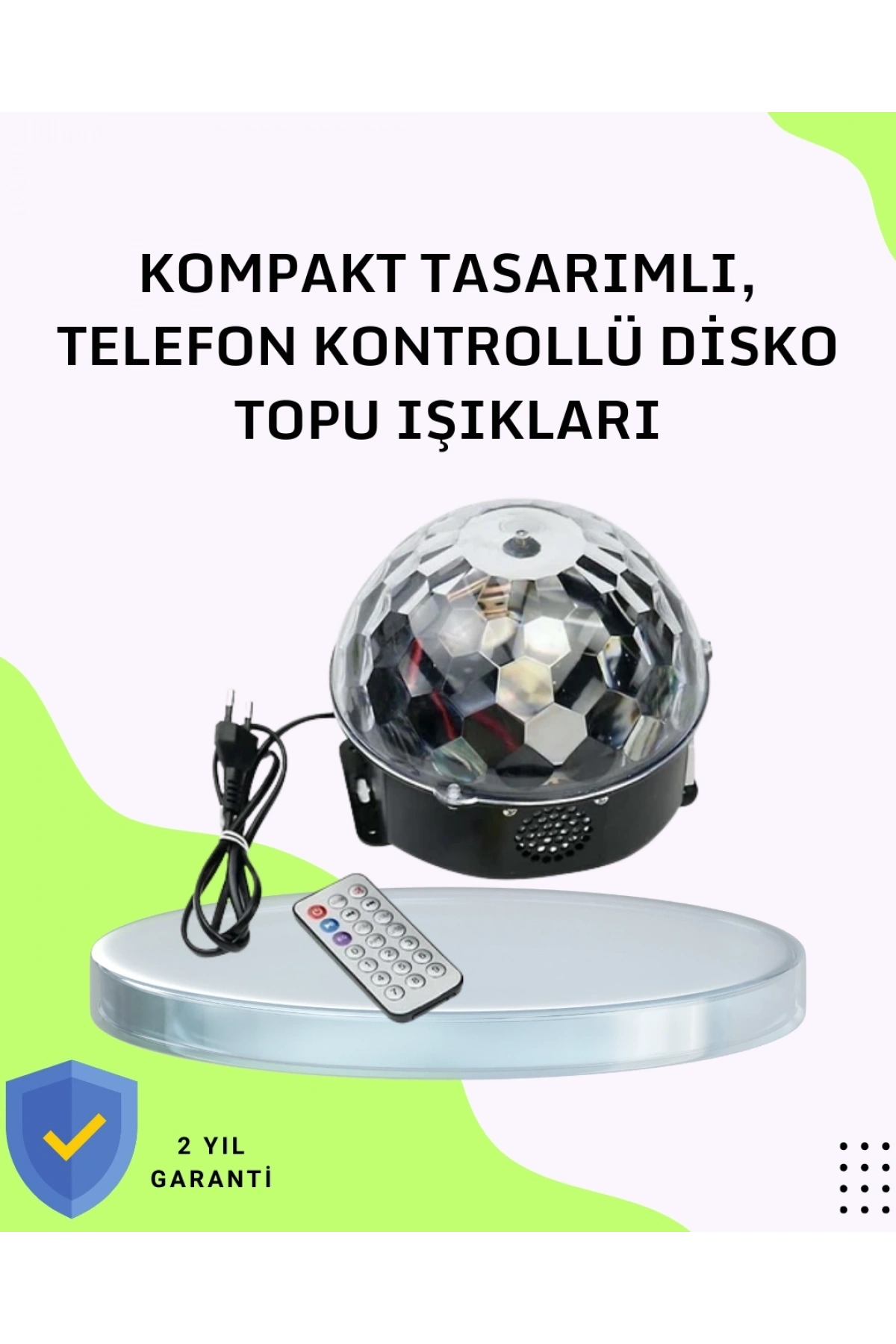 Ev ve Parti İçin Masaüstü Bluetooth Disko Topu Işık Gösterisi