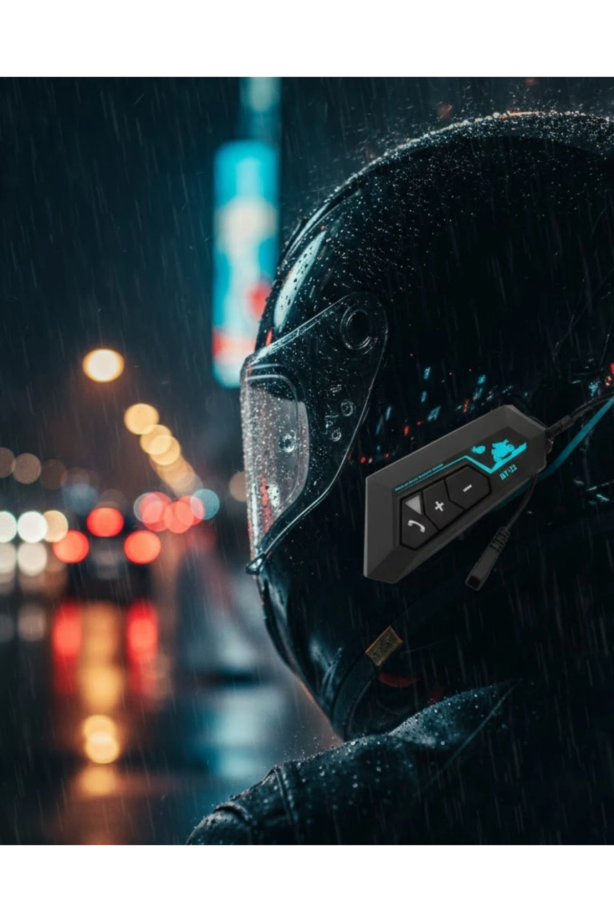 Evrensel Kask Uyumlu Bluetooth Intercom Kulaklık