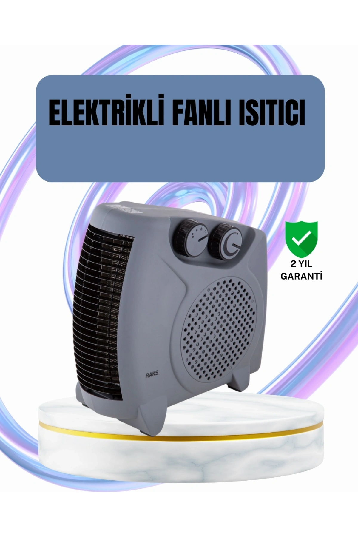 Fanlı Oda Isıtıcısı Termostat Kontrollü Soğuk Hava Üfleme Modu