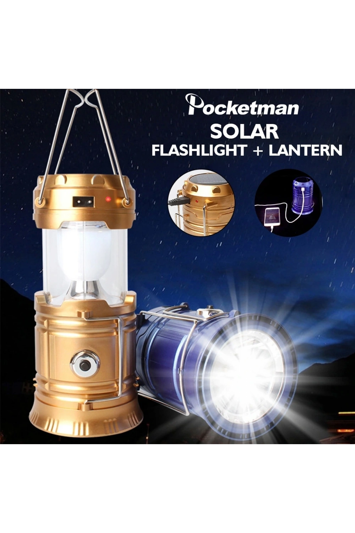 Fanus Şeklinde Mercekli Kamp Lambası (5047)