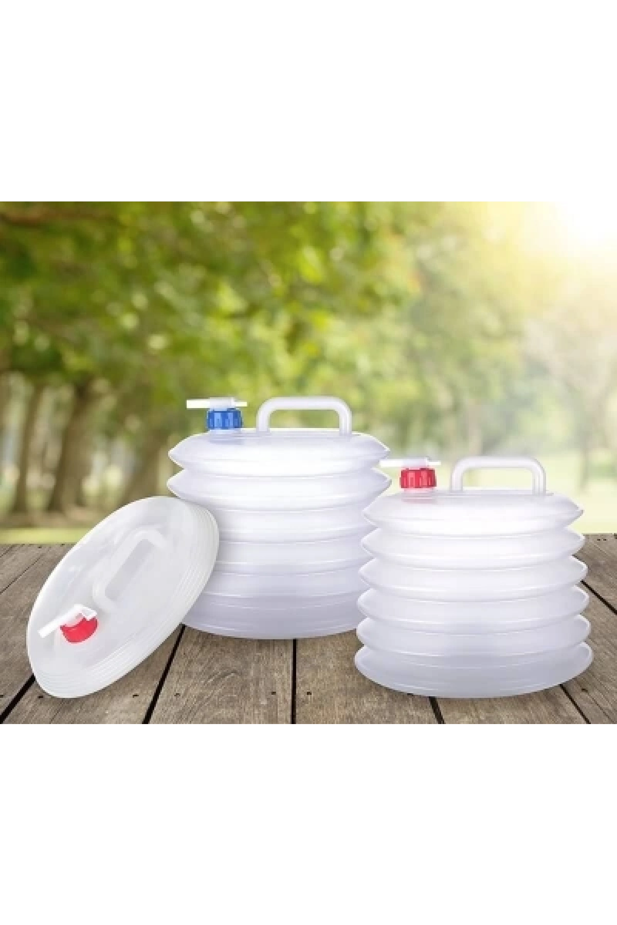 FDA AKORDİYON MUSLUKLU KATLANIR SU BİDONU 10 LT (5047)