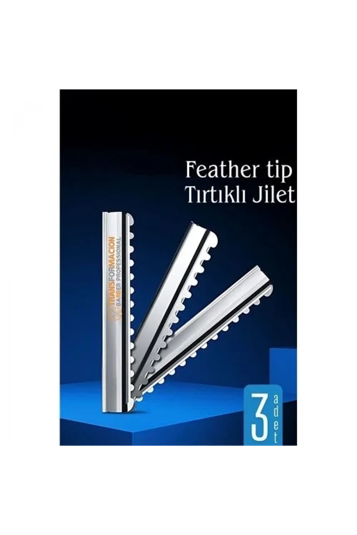 Feather Tip Tırtıklı Ustura Jileti 3 Adet 722120