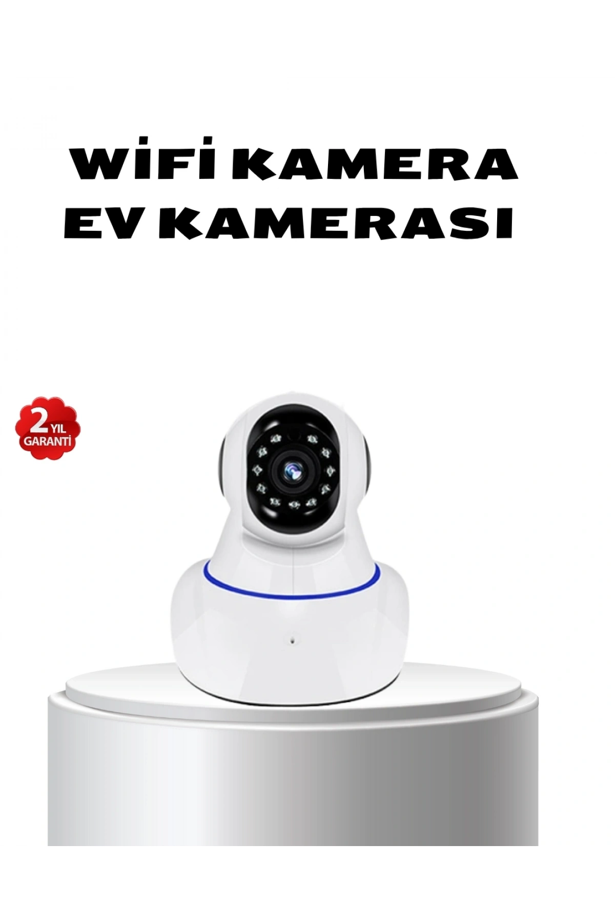 Full HD Akıllı IP Kamera – Gece Görüşlü, Hareket Sensörlü, Çift Yönlü Ses ve Online Kayıt Özellikli