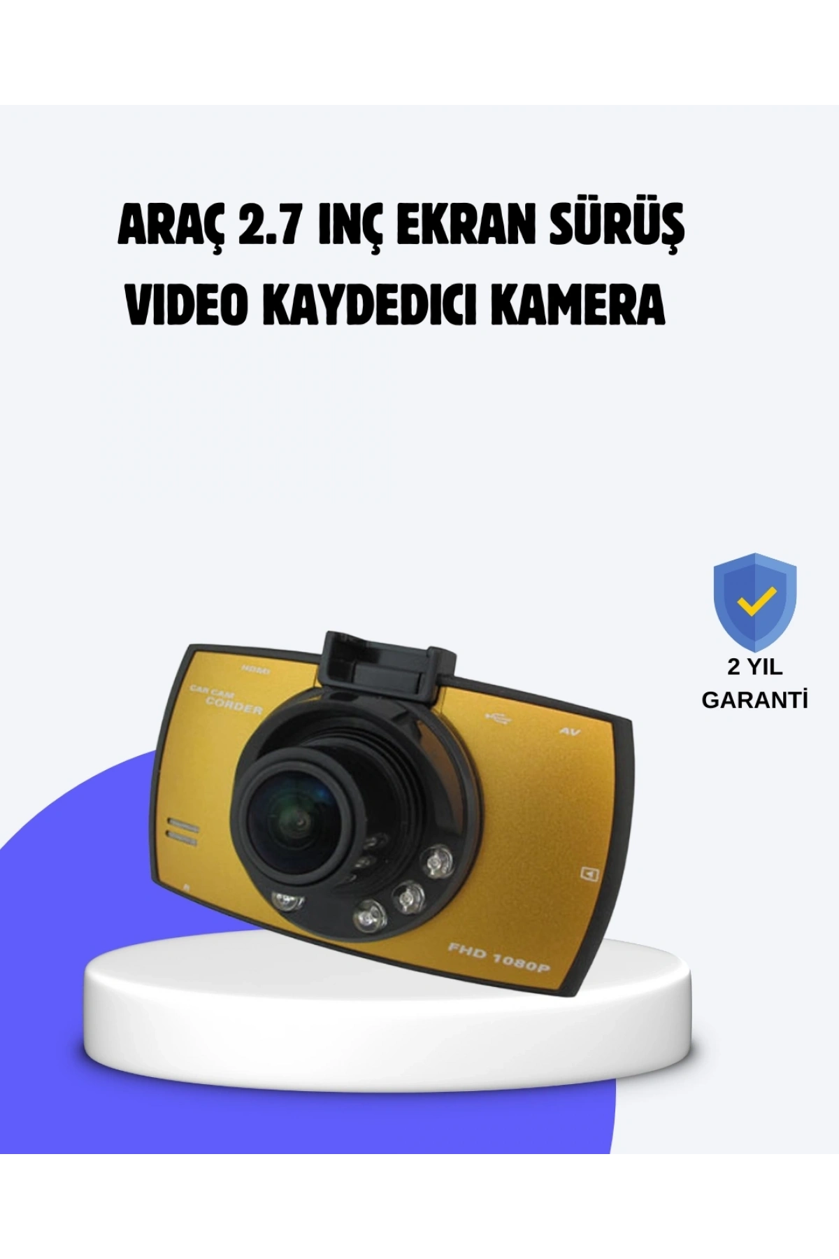Full HD Araç Kamerası G Sensor Gece Görüşlü Dash Cam