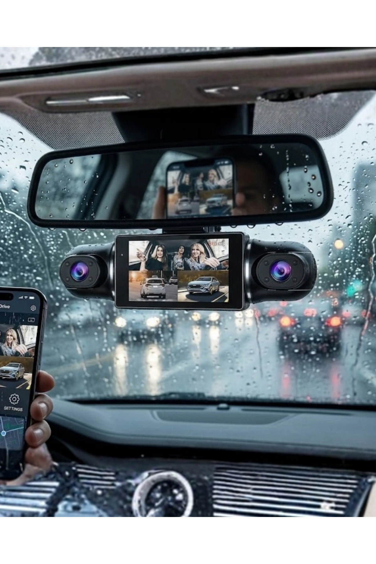 Full HD Araç Kamerası Gece Görüşlü G Sensörlü Akıllı Kayıt Sistemi