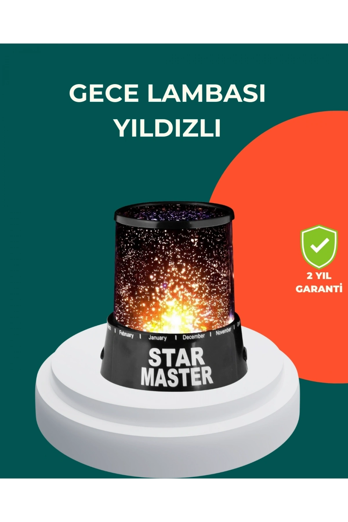 Galaxy Efektli LED Yıldız Projektör Renk Değiştirmeli Oda Aydınlatması
