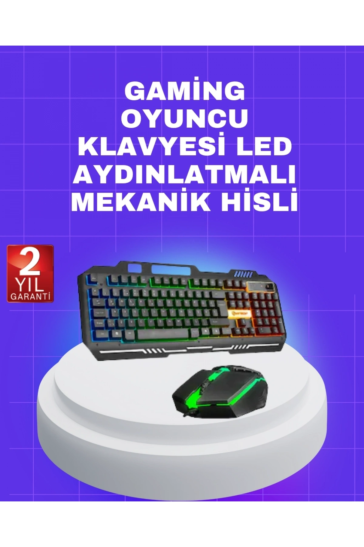 Gaming Klavye Mouse – Çatışmasız Tuş, Hızlı Tepki Süresi