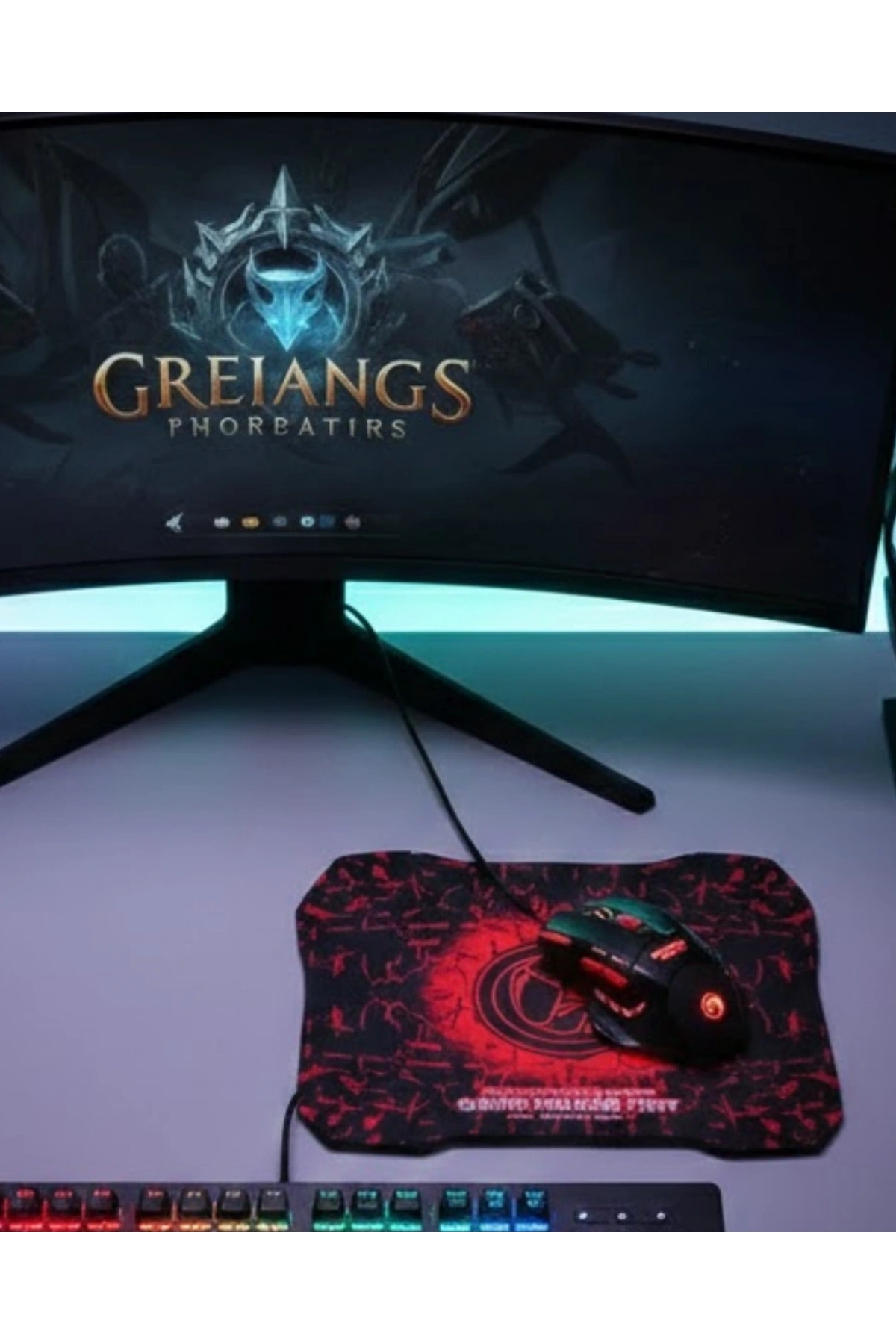 Gaming Mouse Mousepad Seti 3 DPI Ayarı ve LED Işıklı Ergonomik Yapı