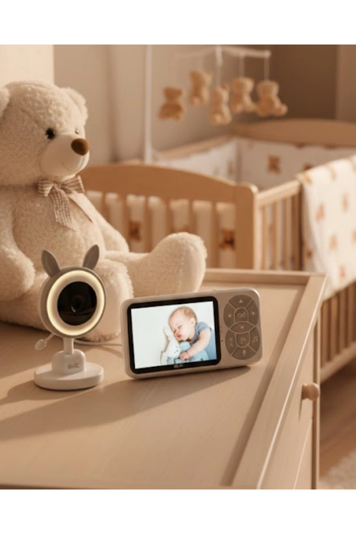 Gece Görüşlü Bebek Telsizi Besleme Hatırlatıcılı LCD Ekran Yeni Nesil