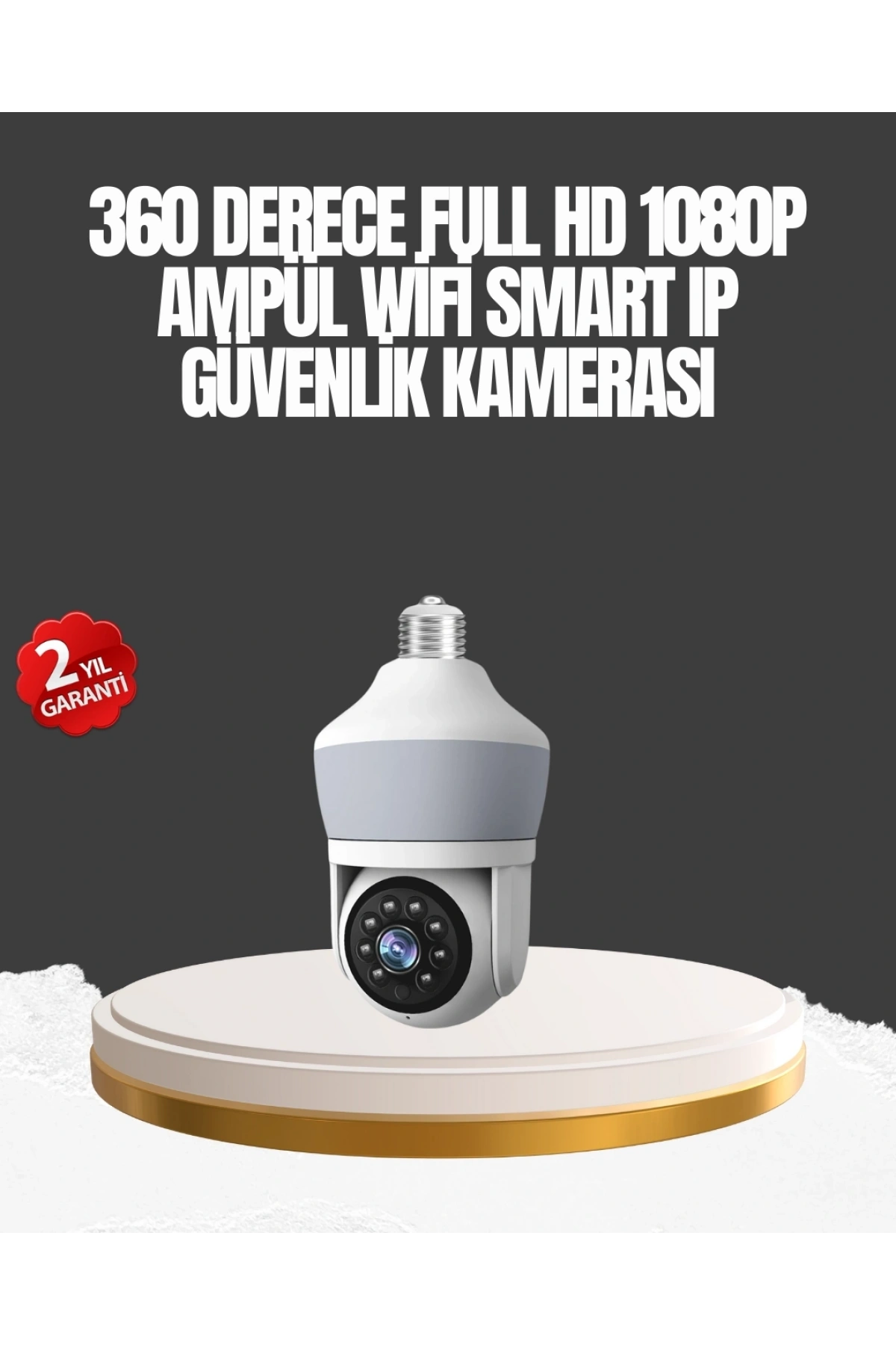 Gece Görüşlü Mobil Uygulamalı Akıllı Ampül Kamera