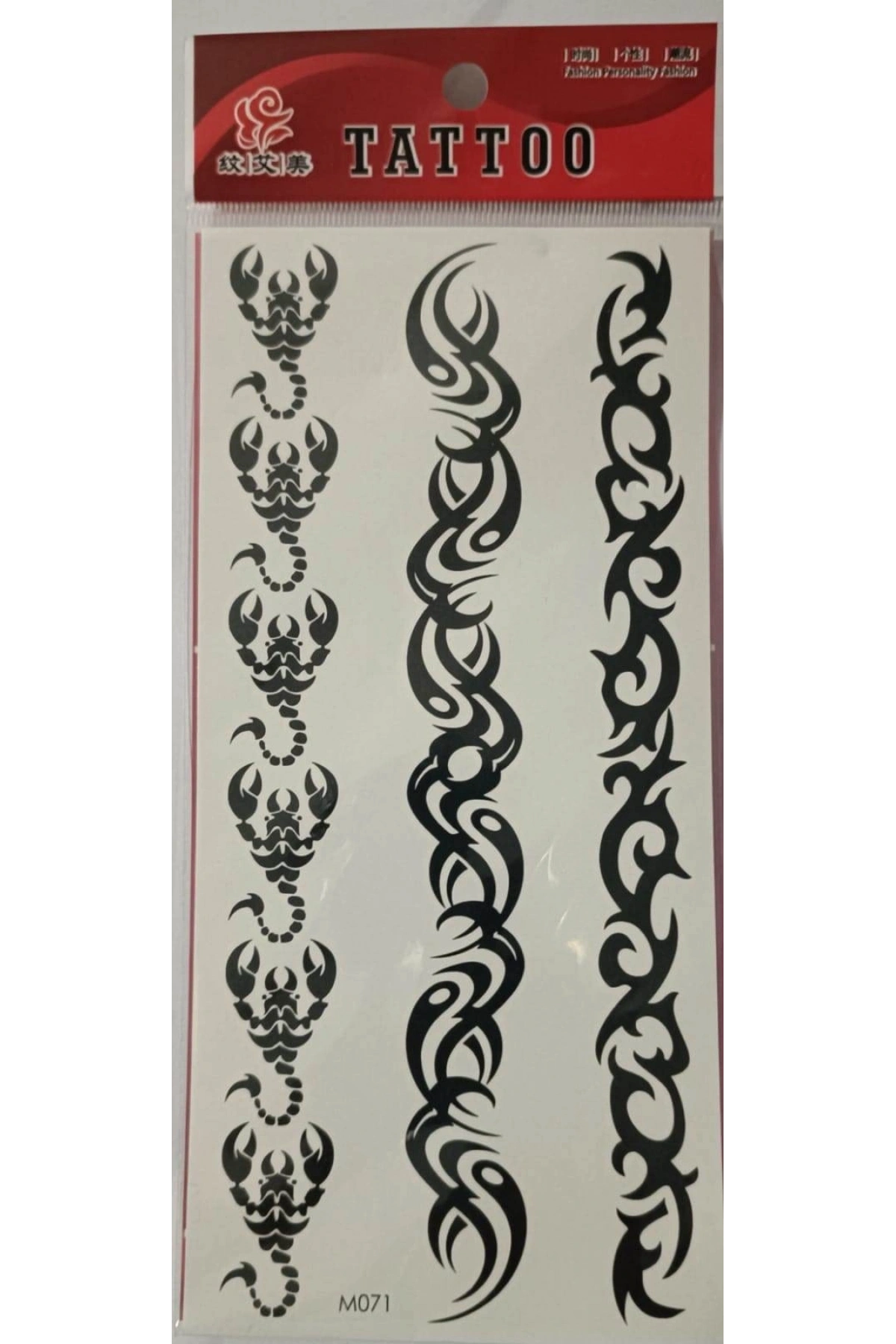 Geçici Dövme Şablonu 3lü - M071