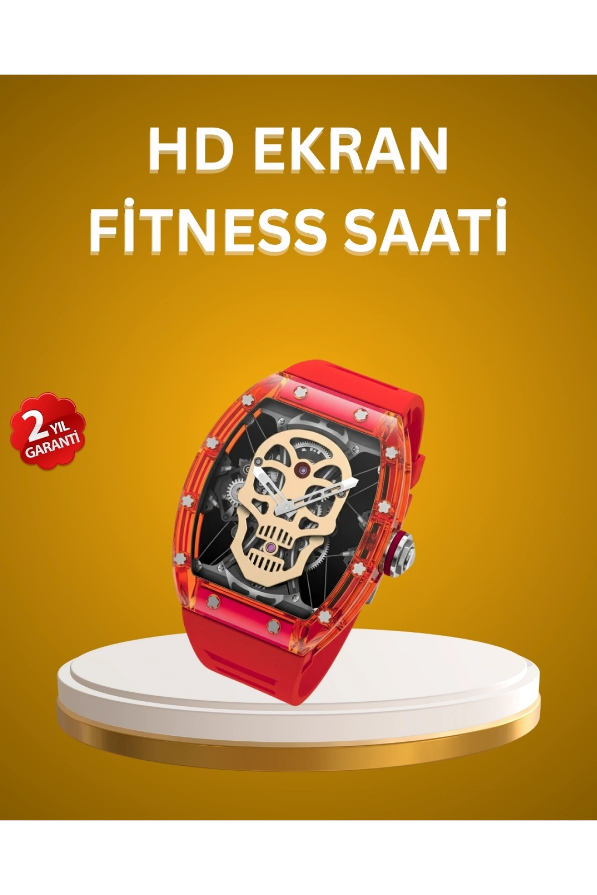 Geniş Ekranlı Akıllı Saat Şık ve Modern Tasarım