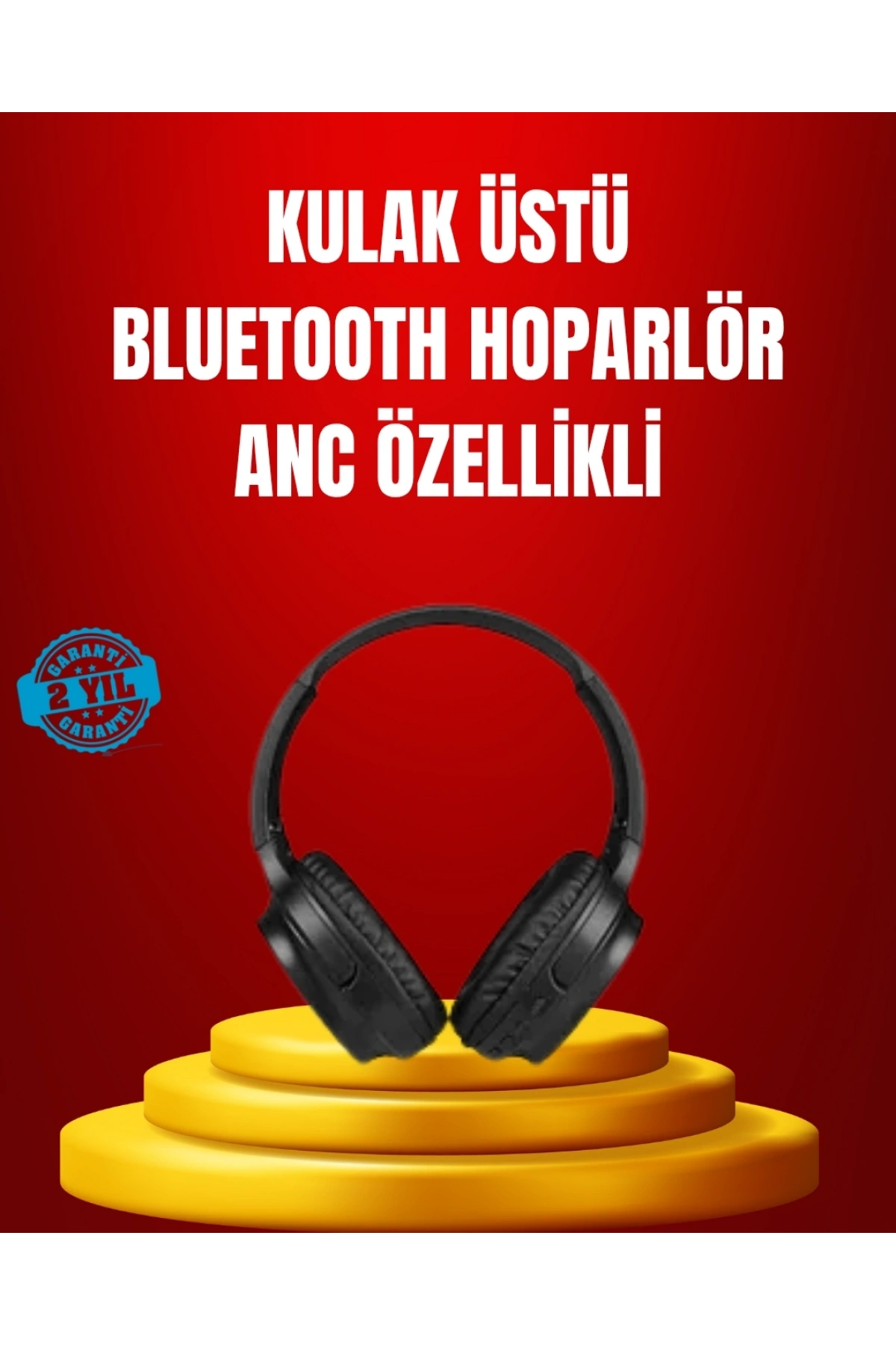Geniş Frekans Aralıklı Bluetooth Kulak Üstü Kulaklık