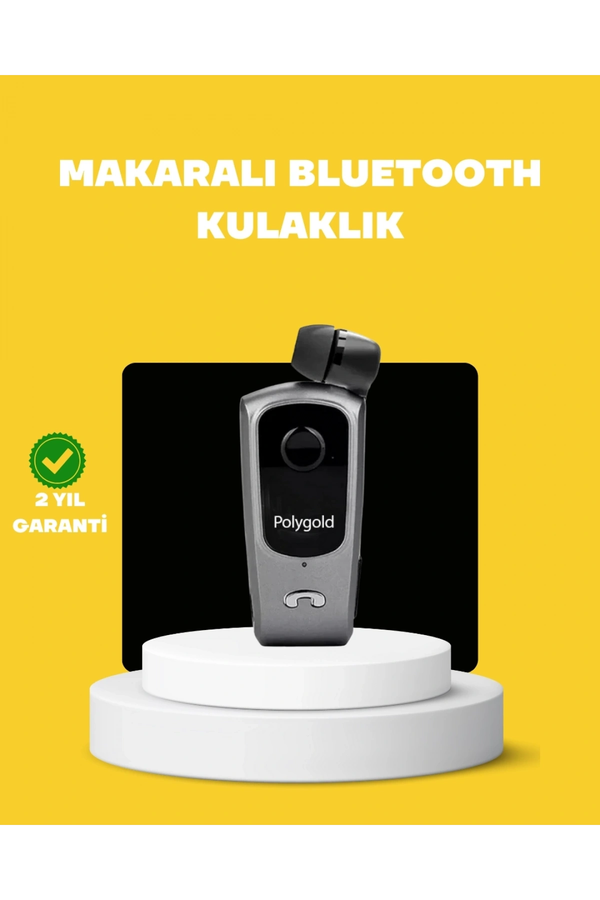 Geri Çekilebilir Kablolu Bluetooth İş Kulaklığı