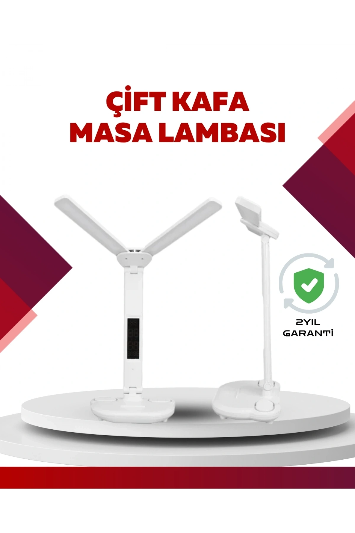 Göz Koruyucu LED Okuma Lambası | Titreşimsiz Işık, Kalemlik ve Stand Fonksiyonlu