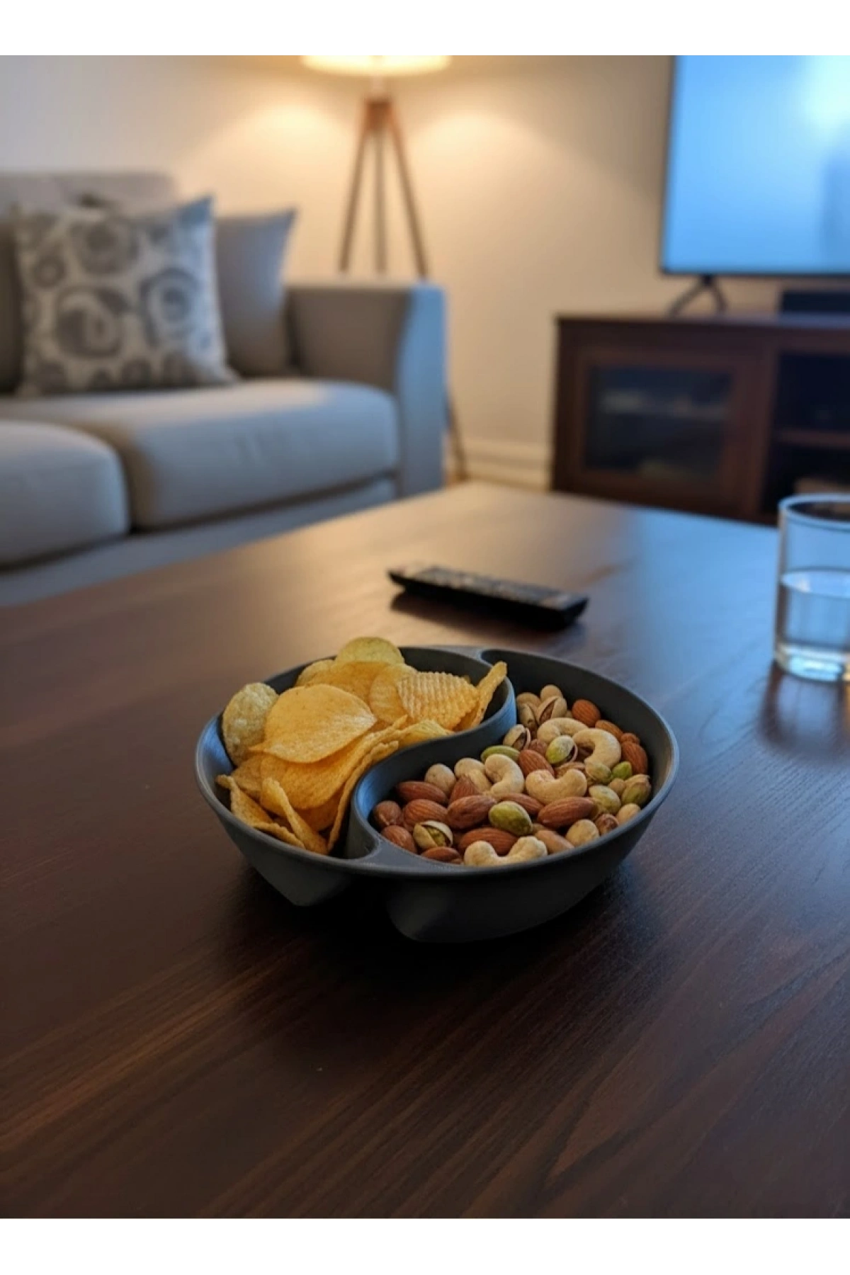 Gri Çerezlik 4’lü Set Şık ve Minimal Masa Üstü Kullanım