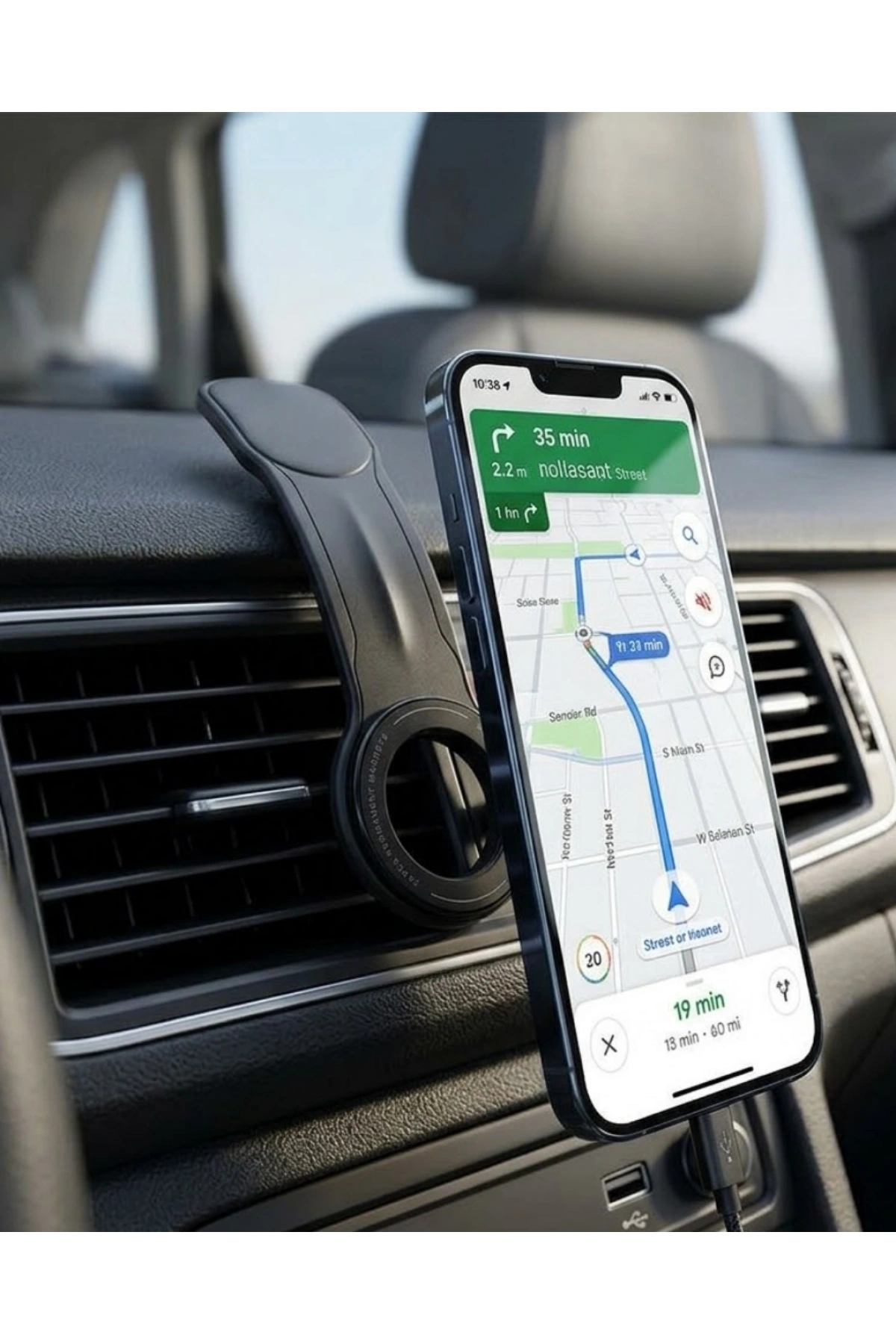 Güçlü Mıknatıslı Araç Telefon Tutucu 360° Döner Dashboard Standı