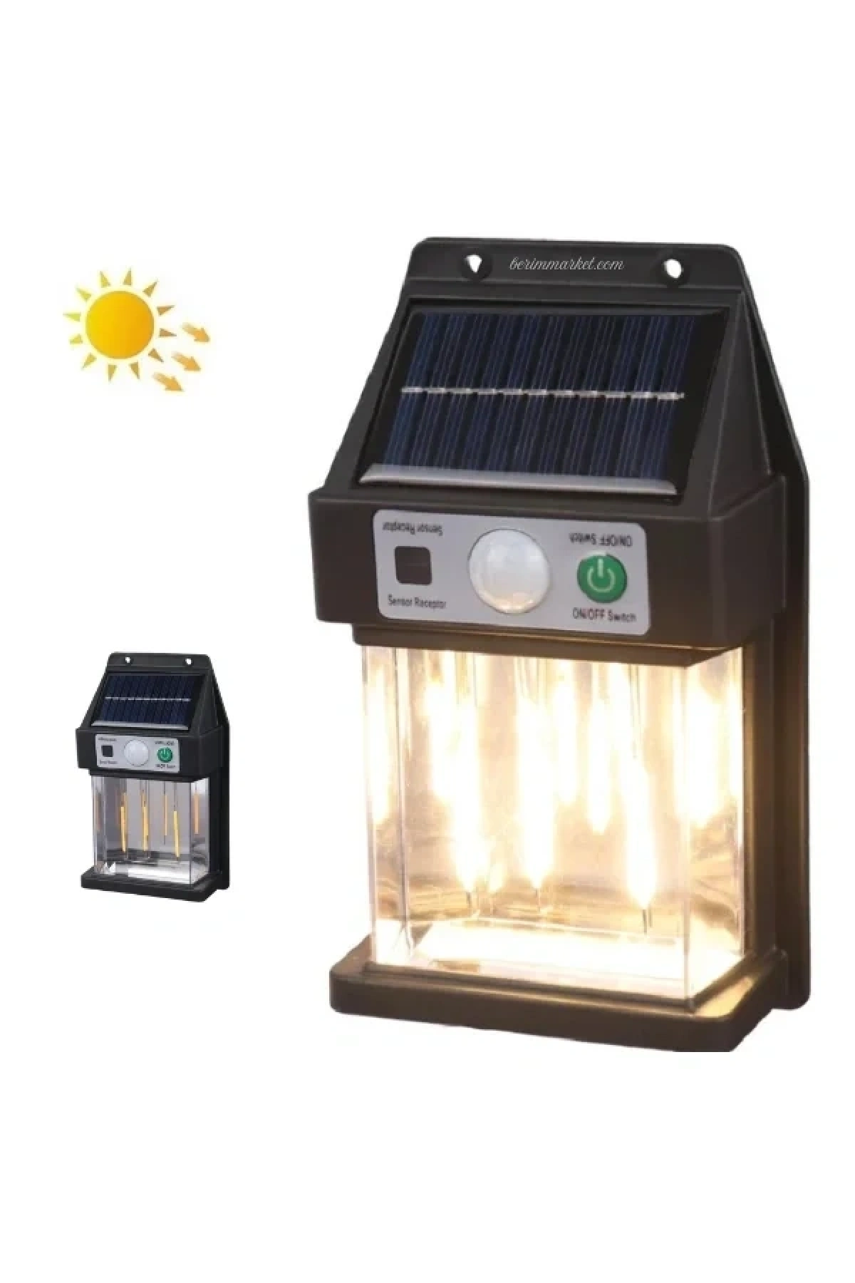 Güneş Enerjili Duvar Lambası YX-666 3W (5047)