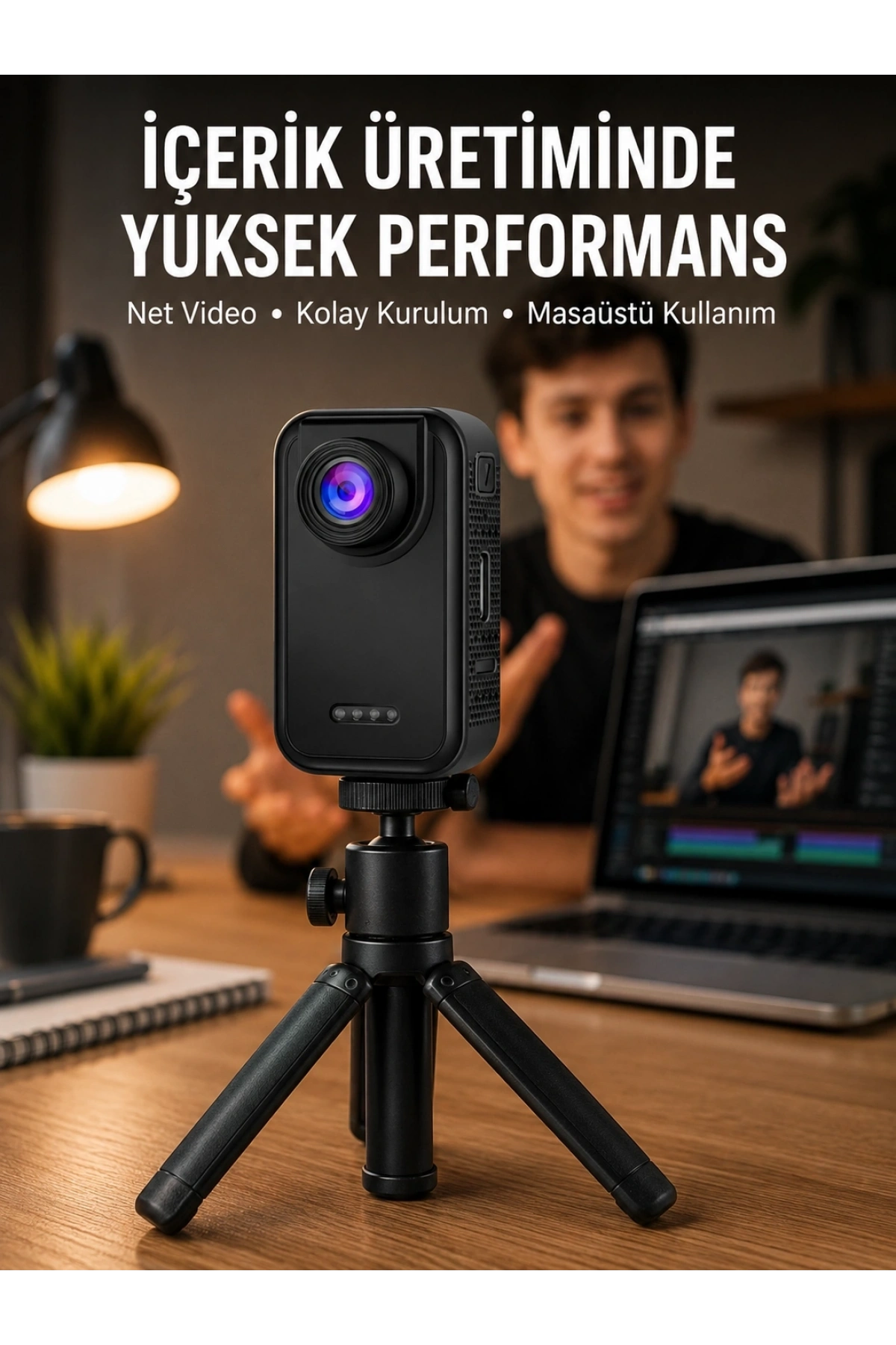 Günlük Kullanıma Uygun Mini Video Kamera Vlog Çekimleri İçin Yeni Nesil