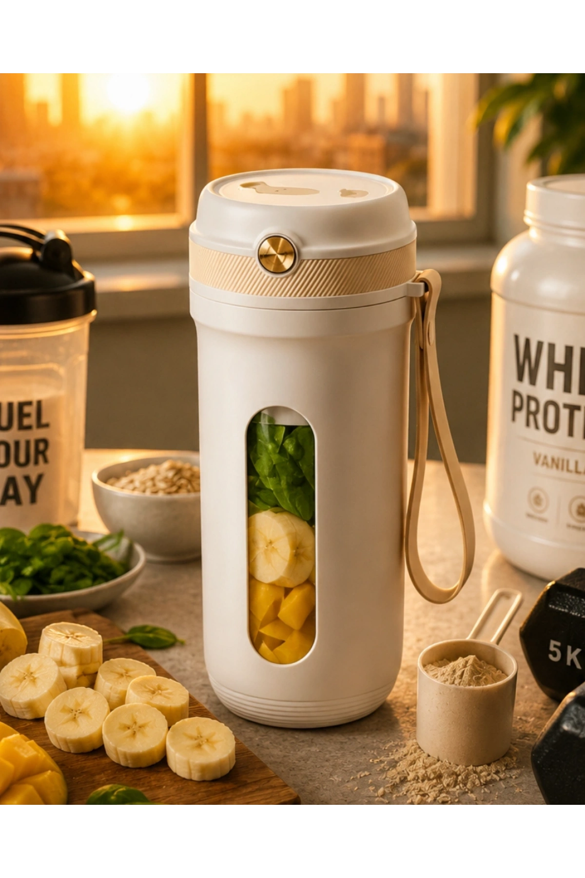 Günlük Kullanıma Uygun Şarjlı Mini Blender Buz Kırabilen Taşınabilir Mikser