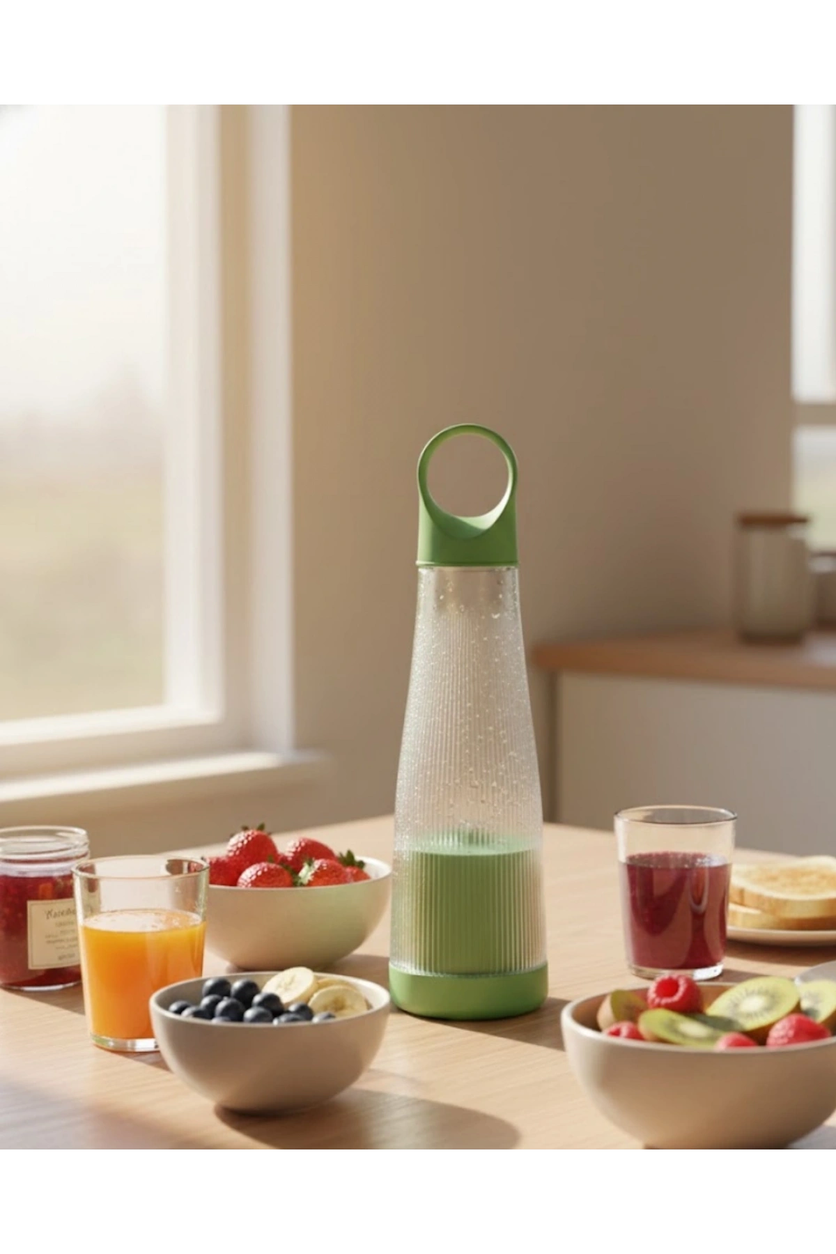 Günlük Smoothie ve Shake İçin USB Şarjlı Taşınabilir Blender