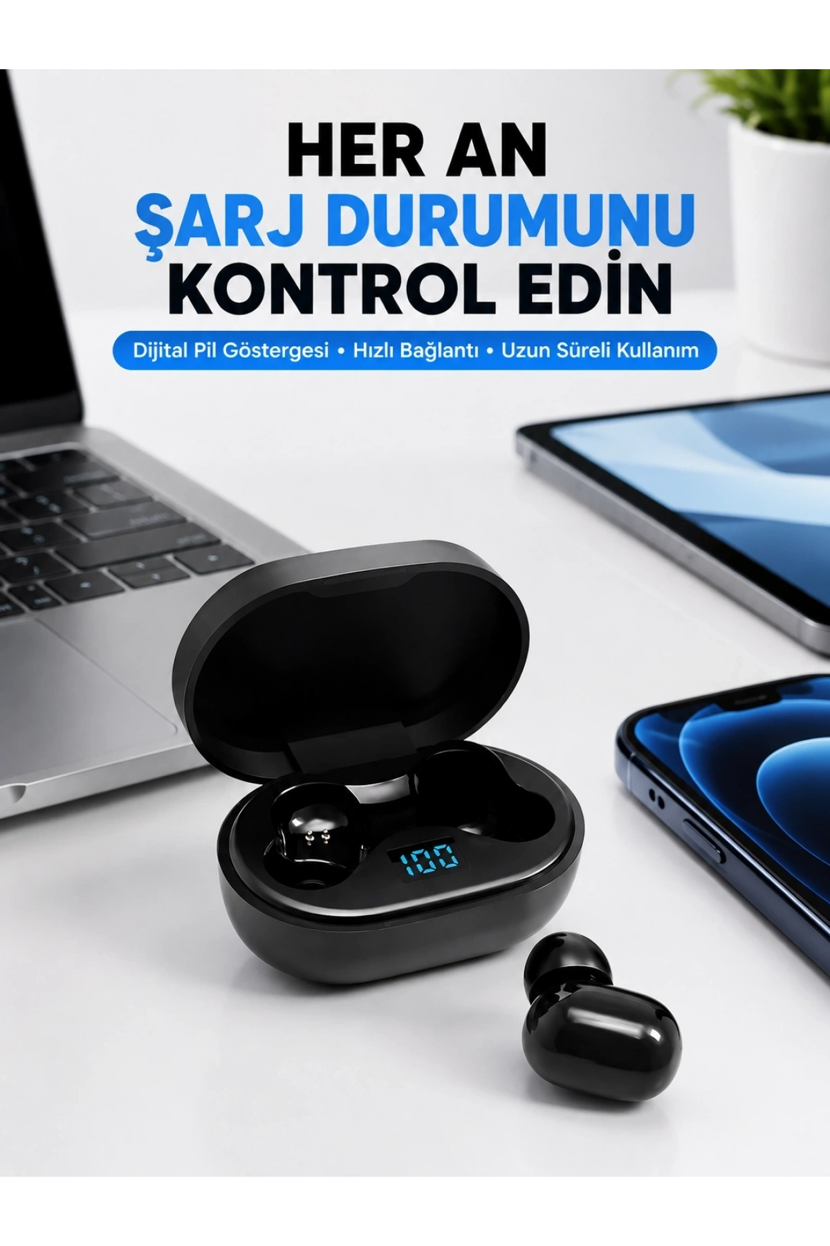Gürültü Azaltmalı Mikrofonlu Bluetooth Kulaklık Yeni Nesil