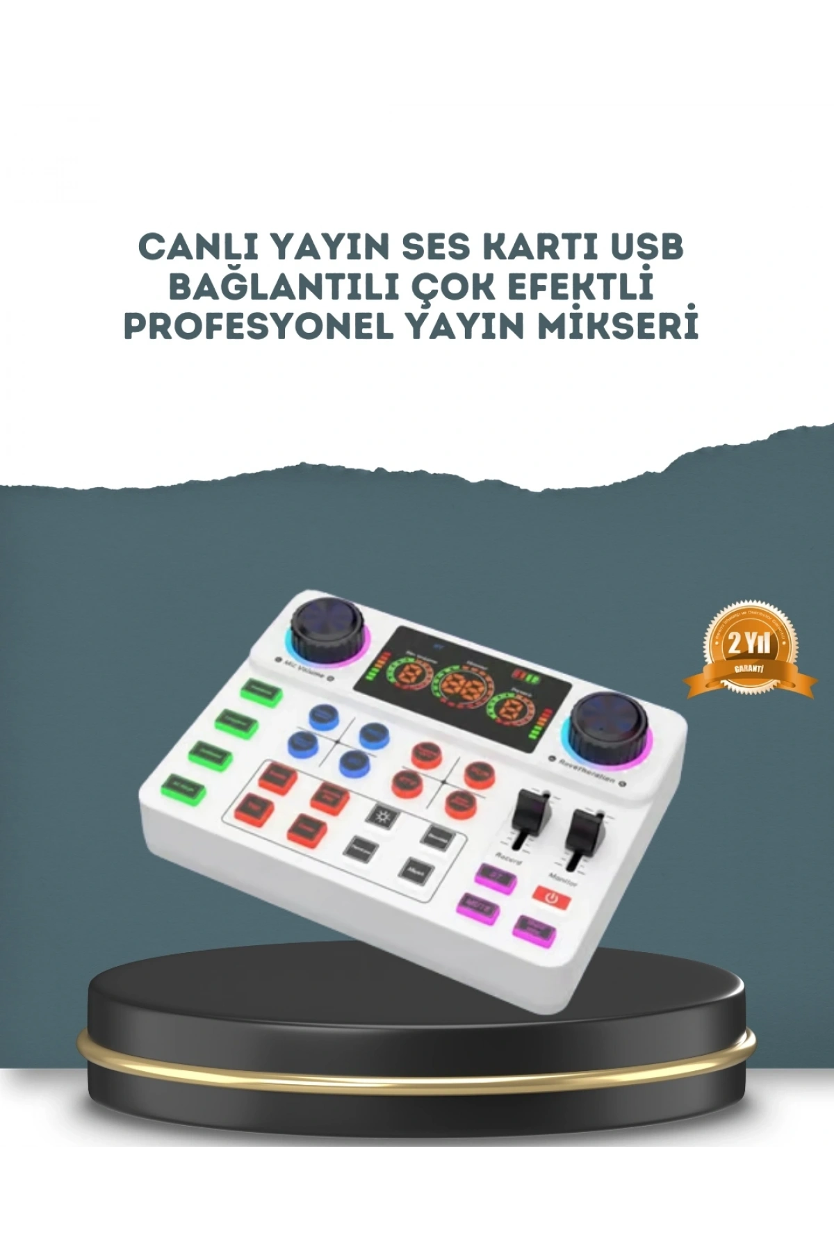 Gürültü Engelleme Özellikli Canlı Yayın Ses Kartı